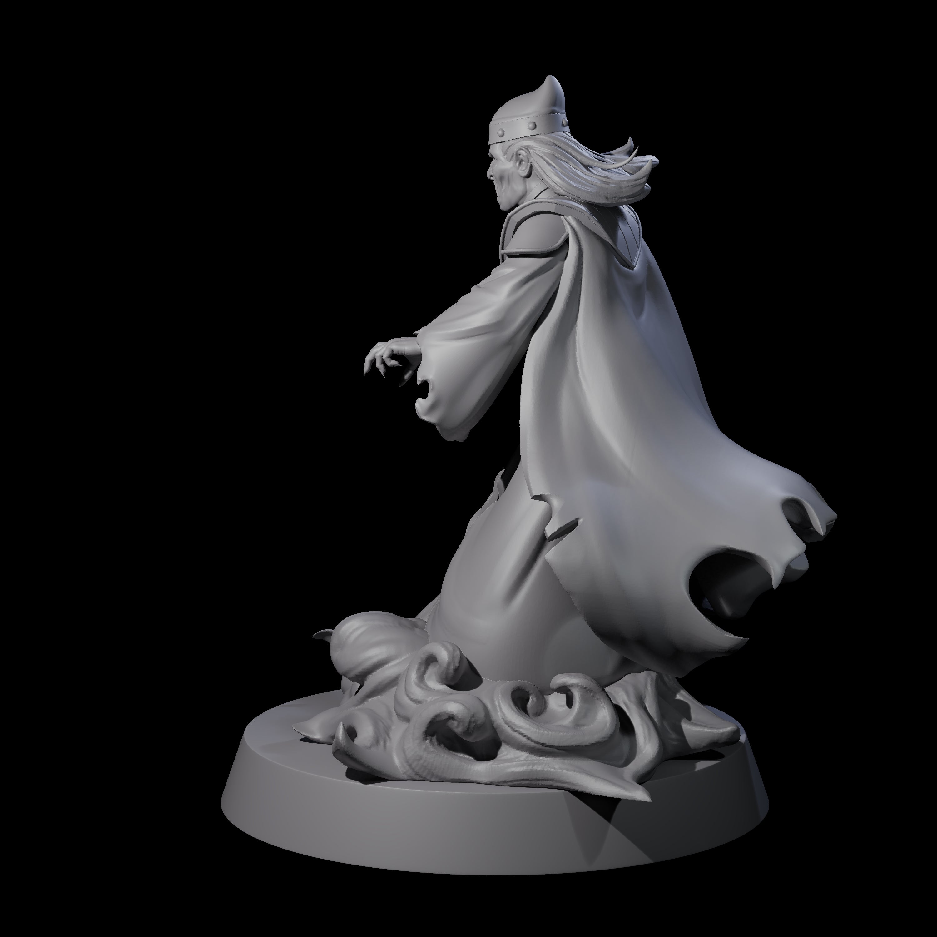 Nefarious Shadow Ruler Miniature for Dungeons and Dragons, Pathfinder or other TTRPGs