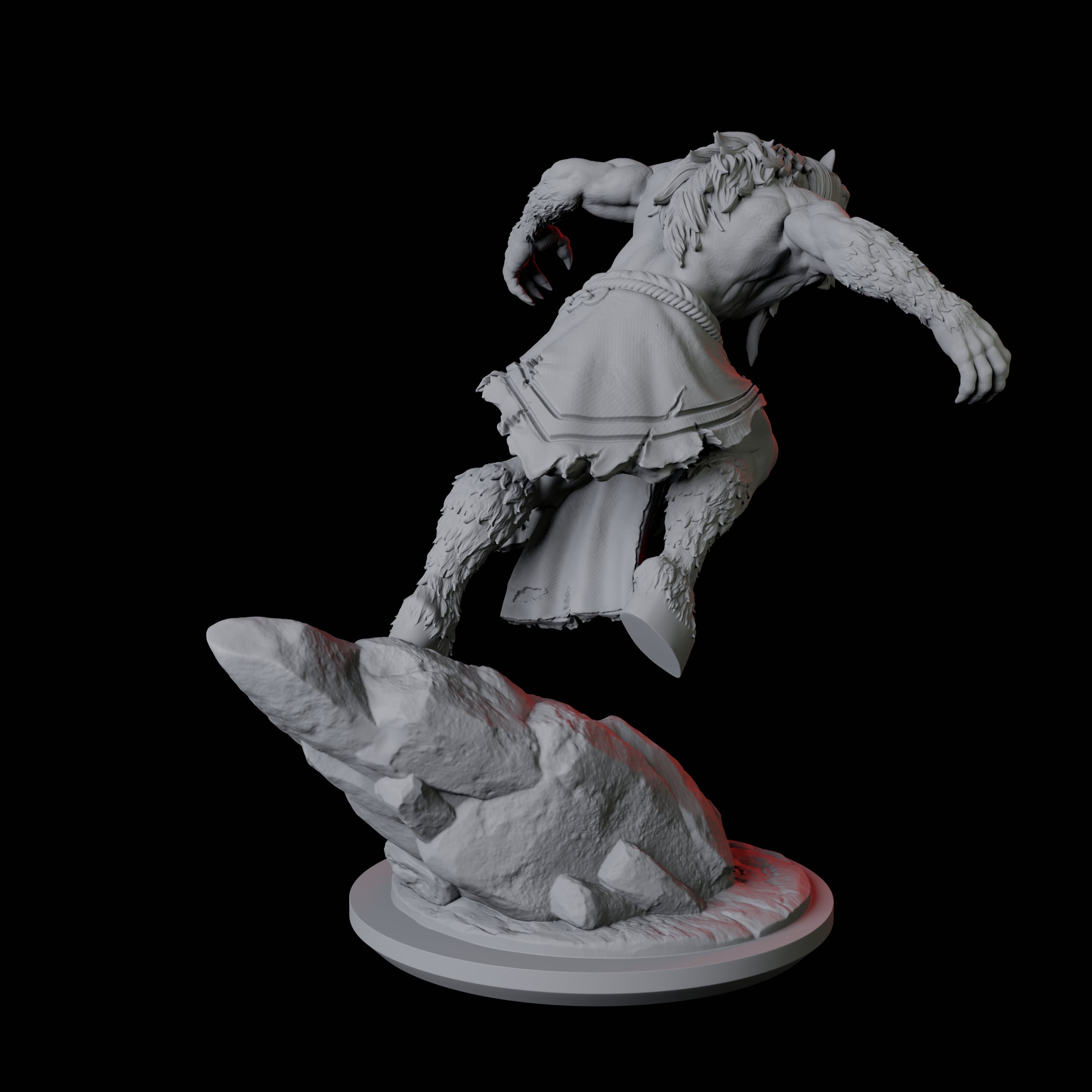 Neighing Reverse Centaur C Miniature for Dungeons and Dragons, Pathfinder or other TTRPGs