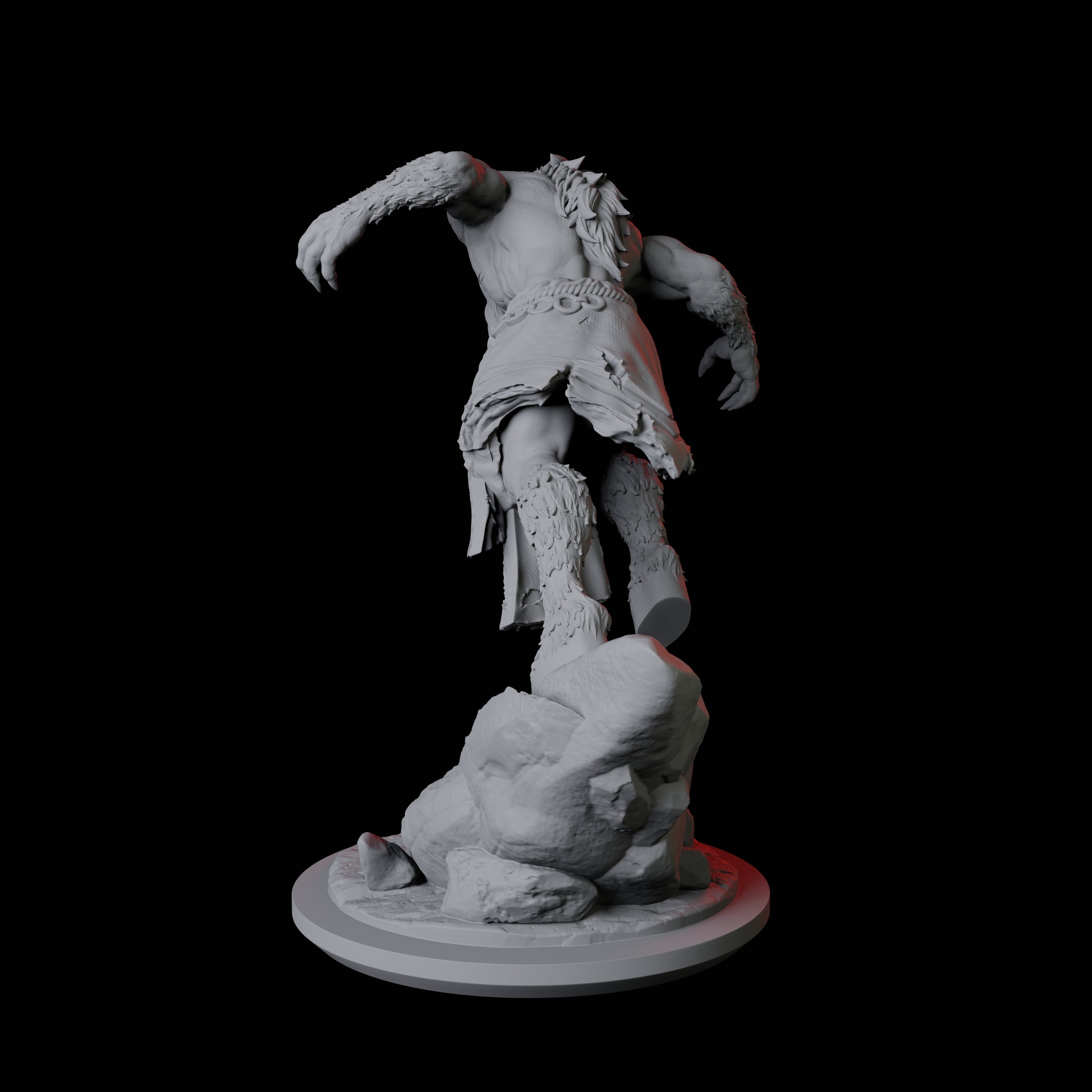 Neighing Reverse Centaur C Miniature for Dungeons and Dragons, Pathfinder or other TTRPGs