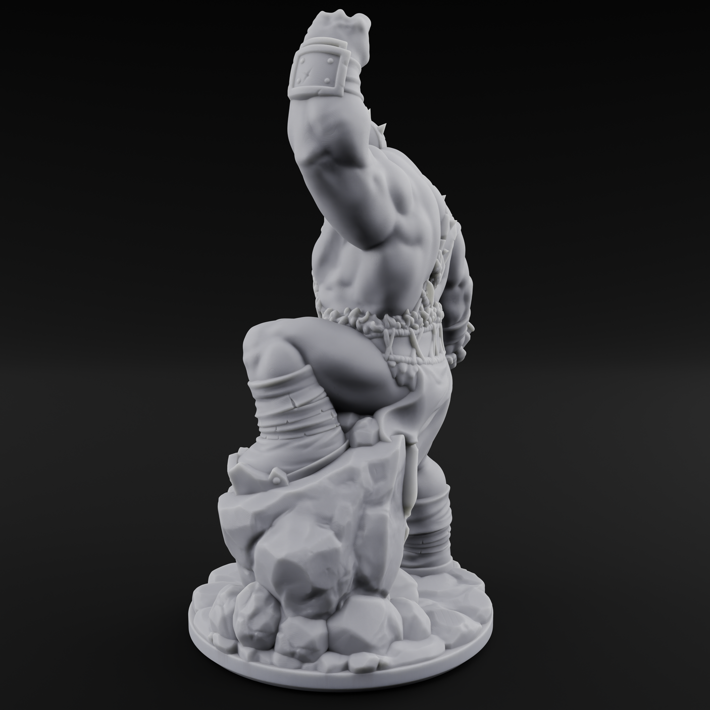 Never Lost Orc Warrior Miniature for Dungeons and Dragons, Pathfinder or other TTRPGs