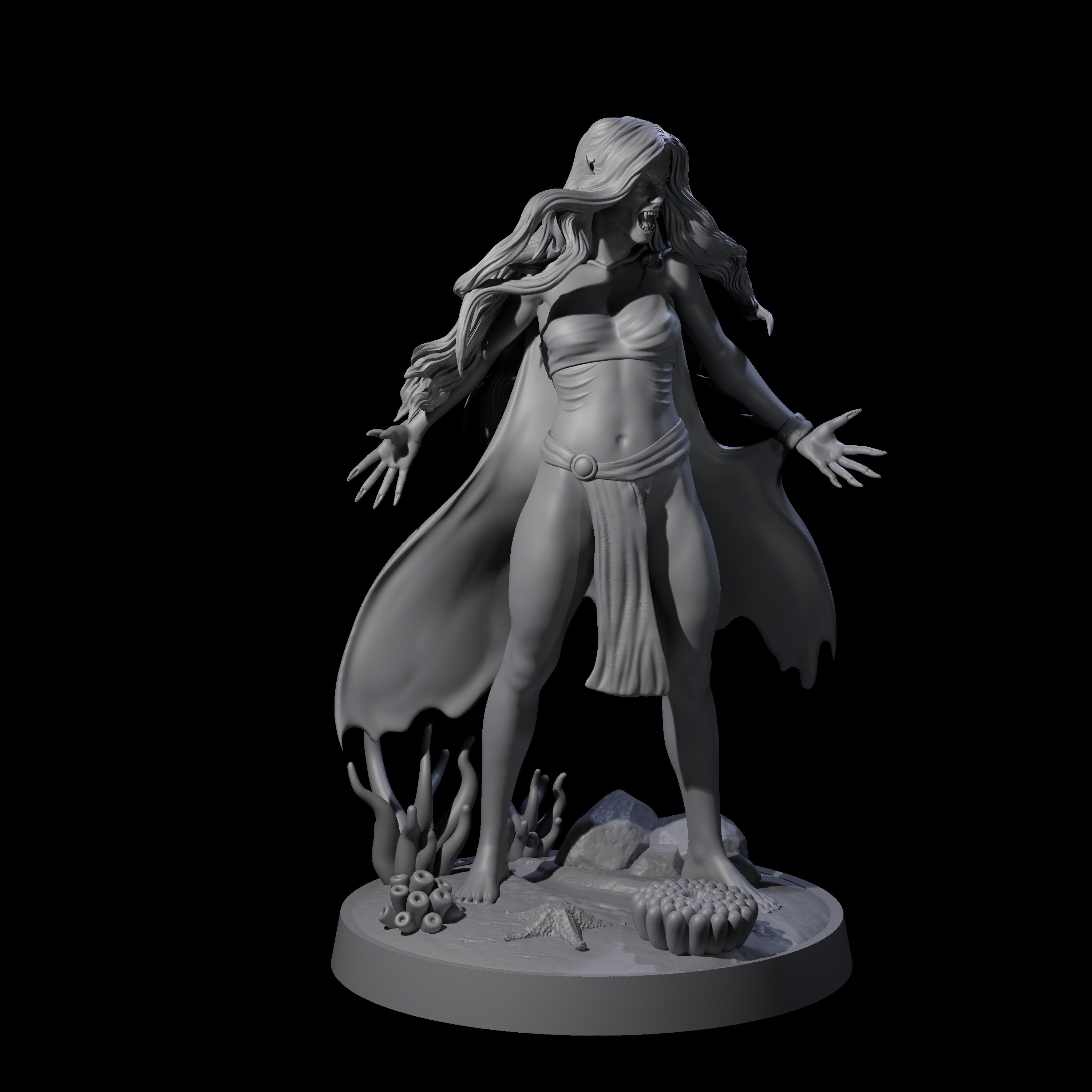 Newly Awaked Vampire Miniature for Dungeons and Dragons, Pathfinder or other TTRPGs
