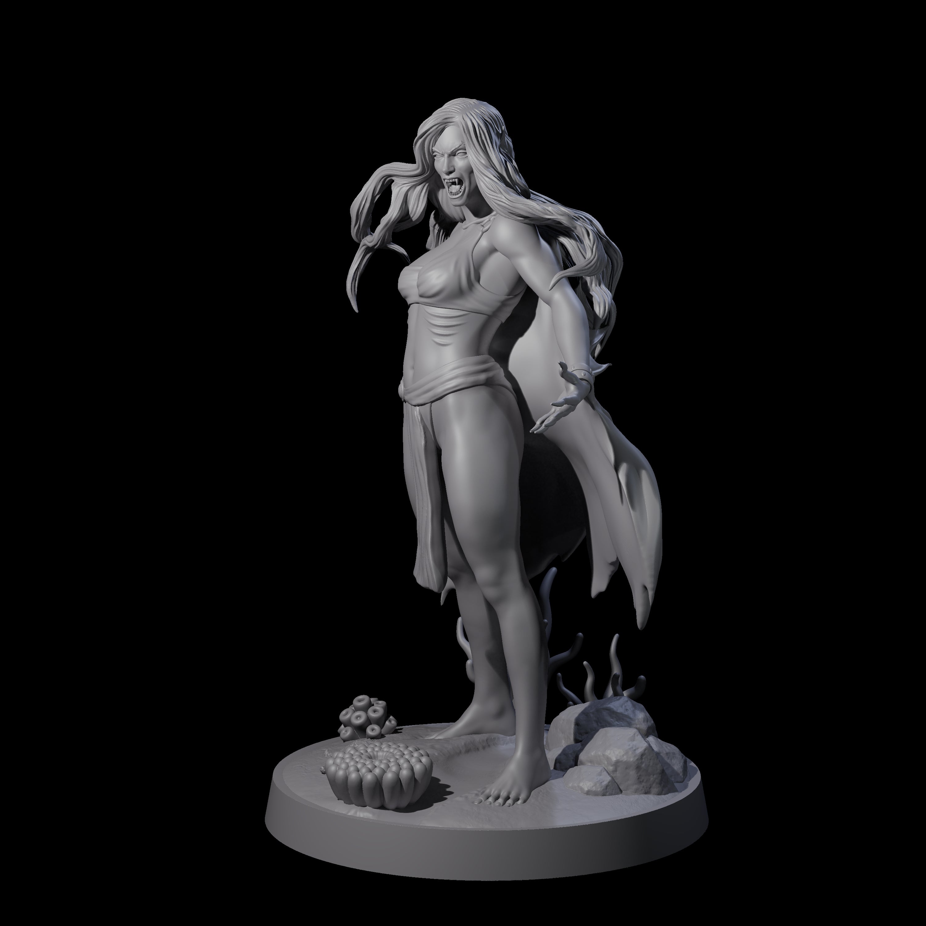 Newly Awaked Vampire Miniature for Dungeons and Dragons, Pathfinder or other TTRPGs