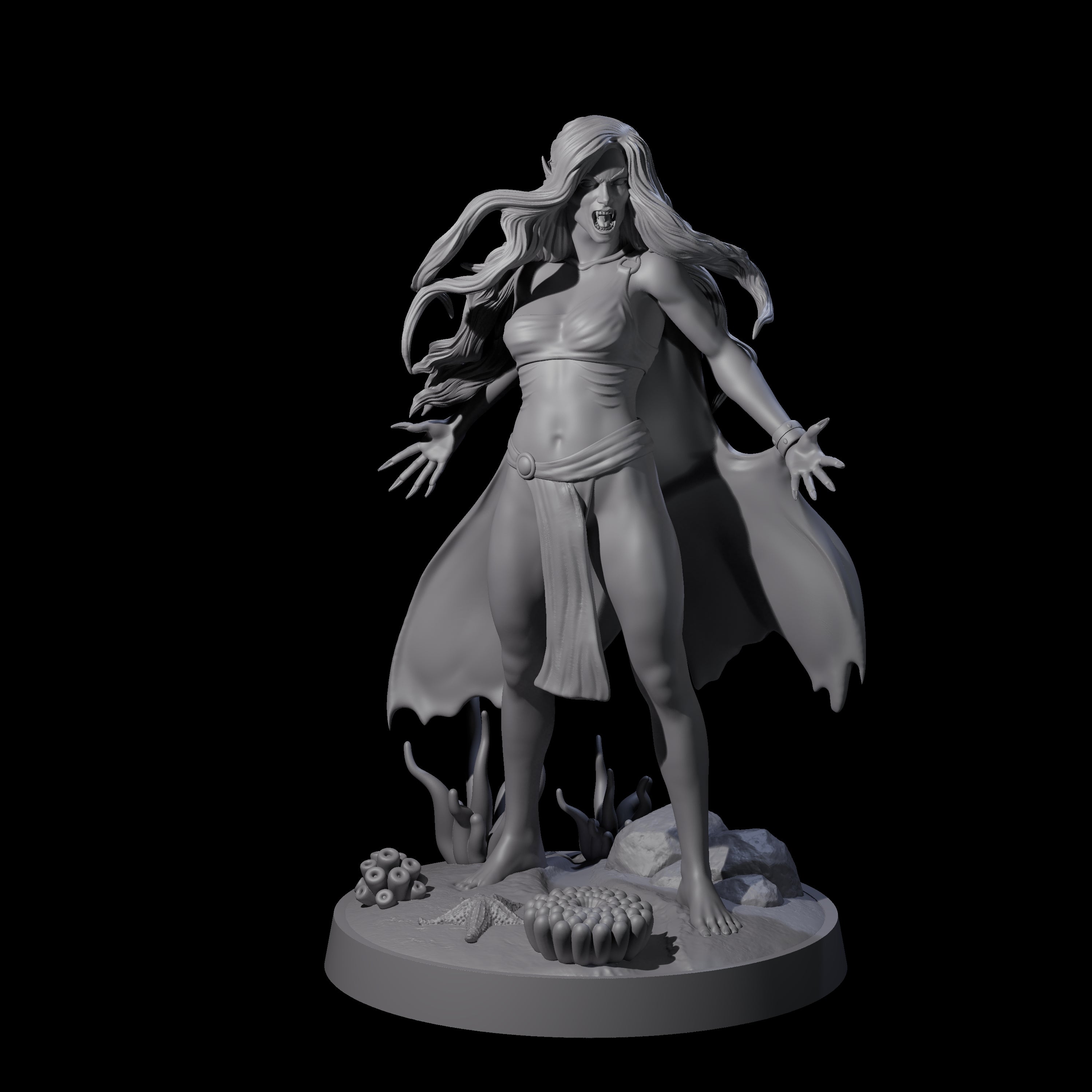 Newly Awaked Vampire Miniature for Dungeons and Dragons, Pathfinder or other TTRPGs