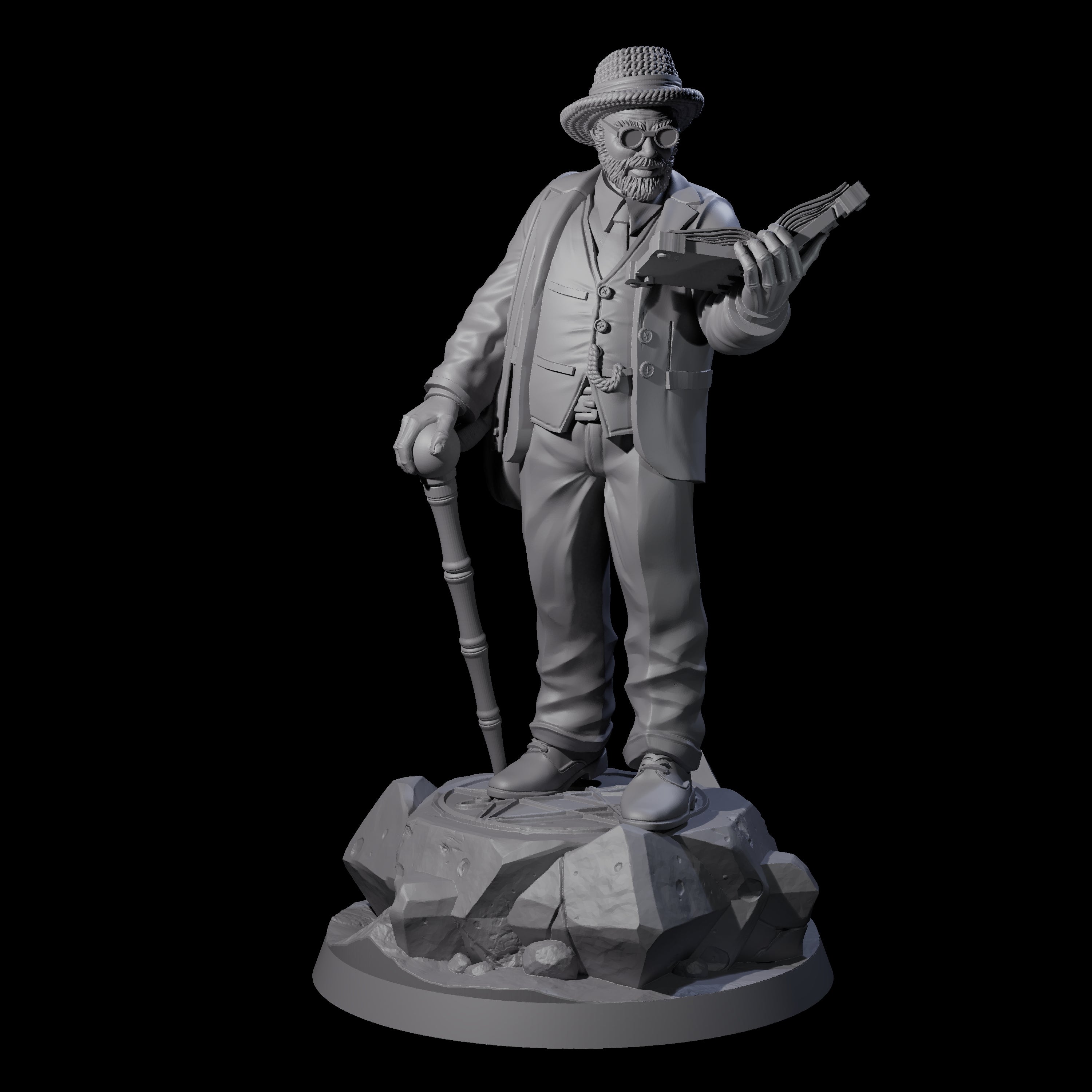 No Expense Spared Human Scholar Miniature for Dungeons and Dragons, Pathfinder or other TTRPGs