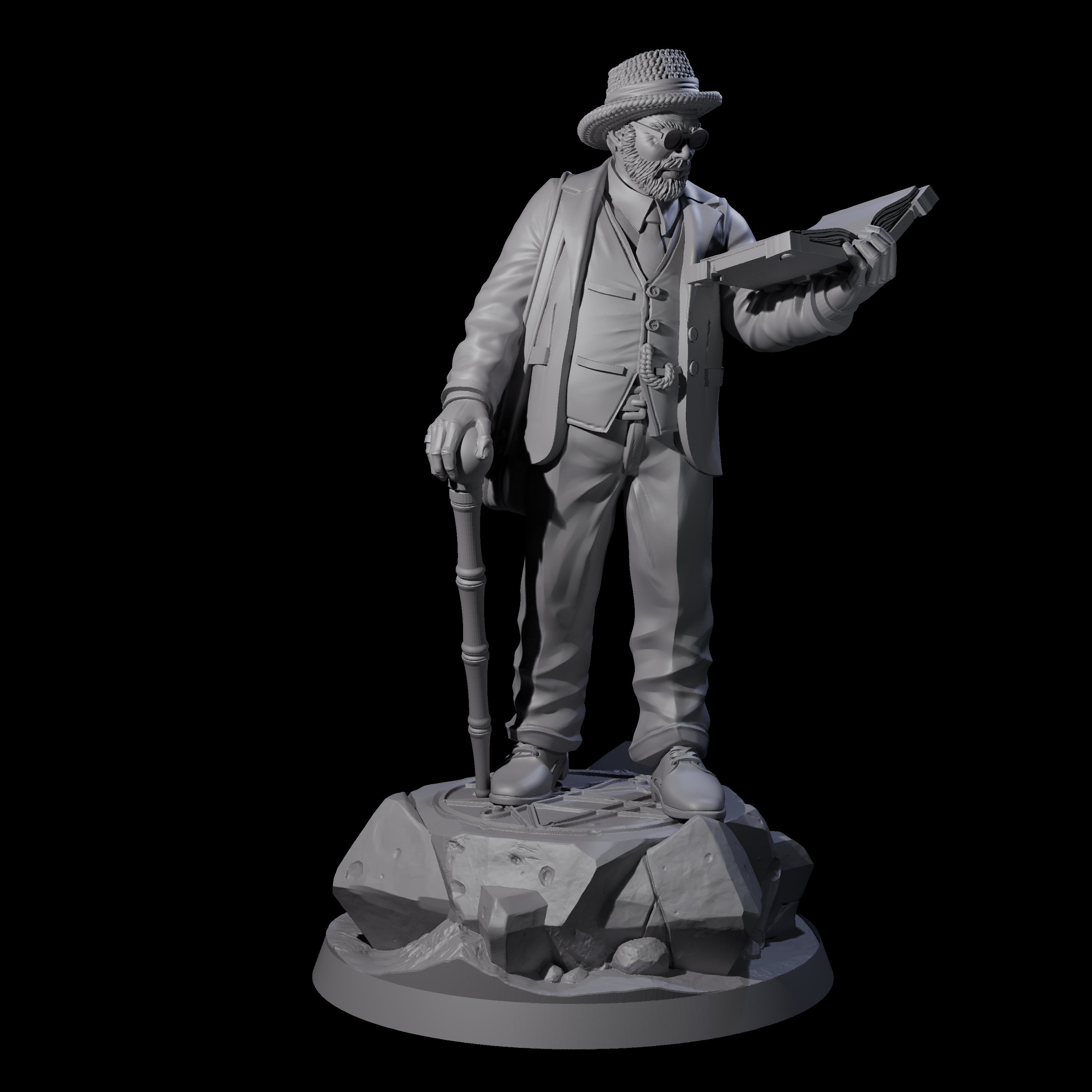 No Expense Spared Human Scholar Miniature for Dungeons and Dragons, Pathfinder or other TTRPGs