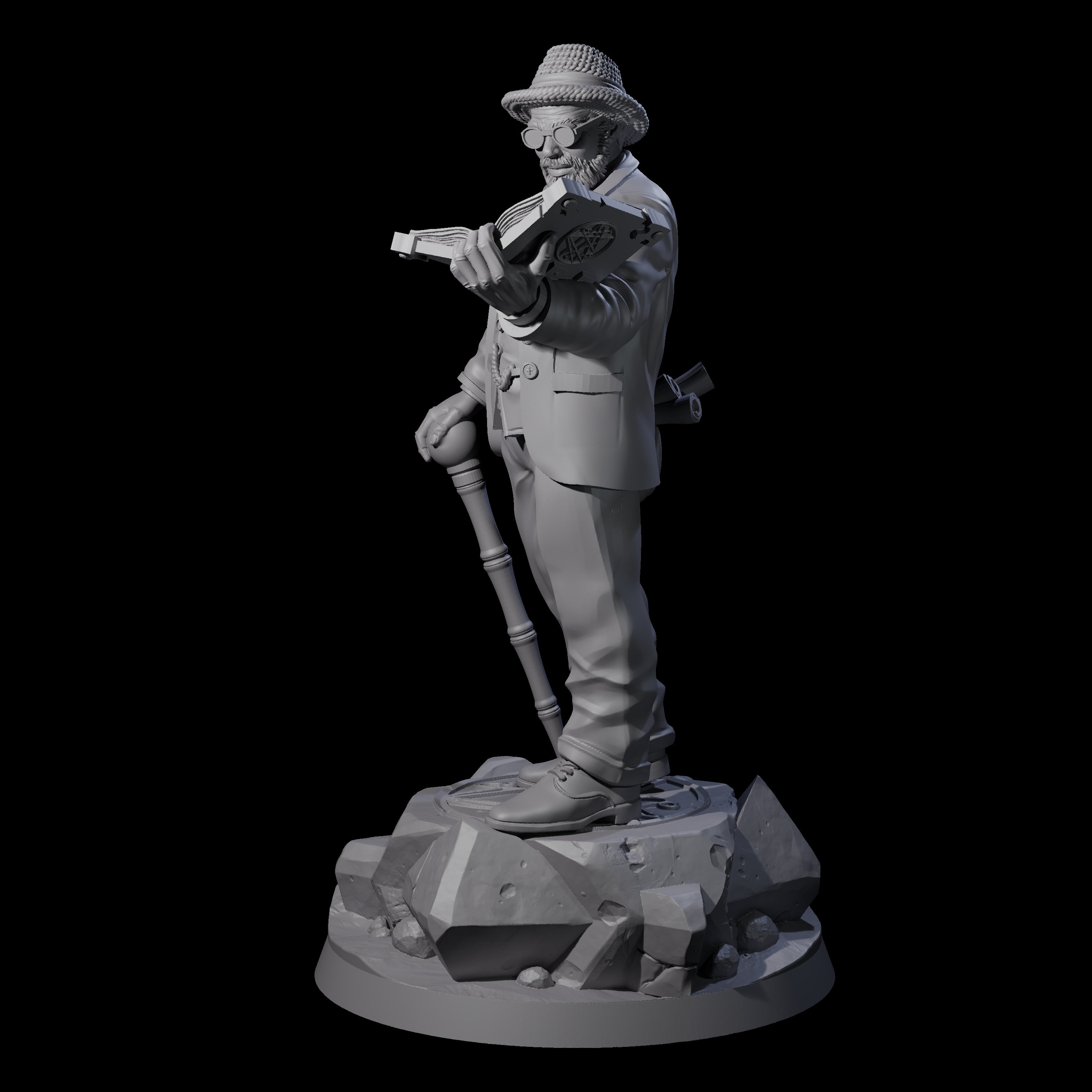 No Expense Spared Human Scholar Miniature for Dungeons and Dragons, Pathfinder or other TTRPGs