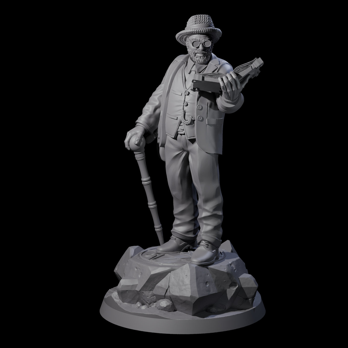 No Expense Spared Human Scholar Miniature for Dungeons and Dragons, Pathfinder or other TTRPGs