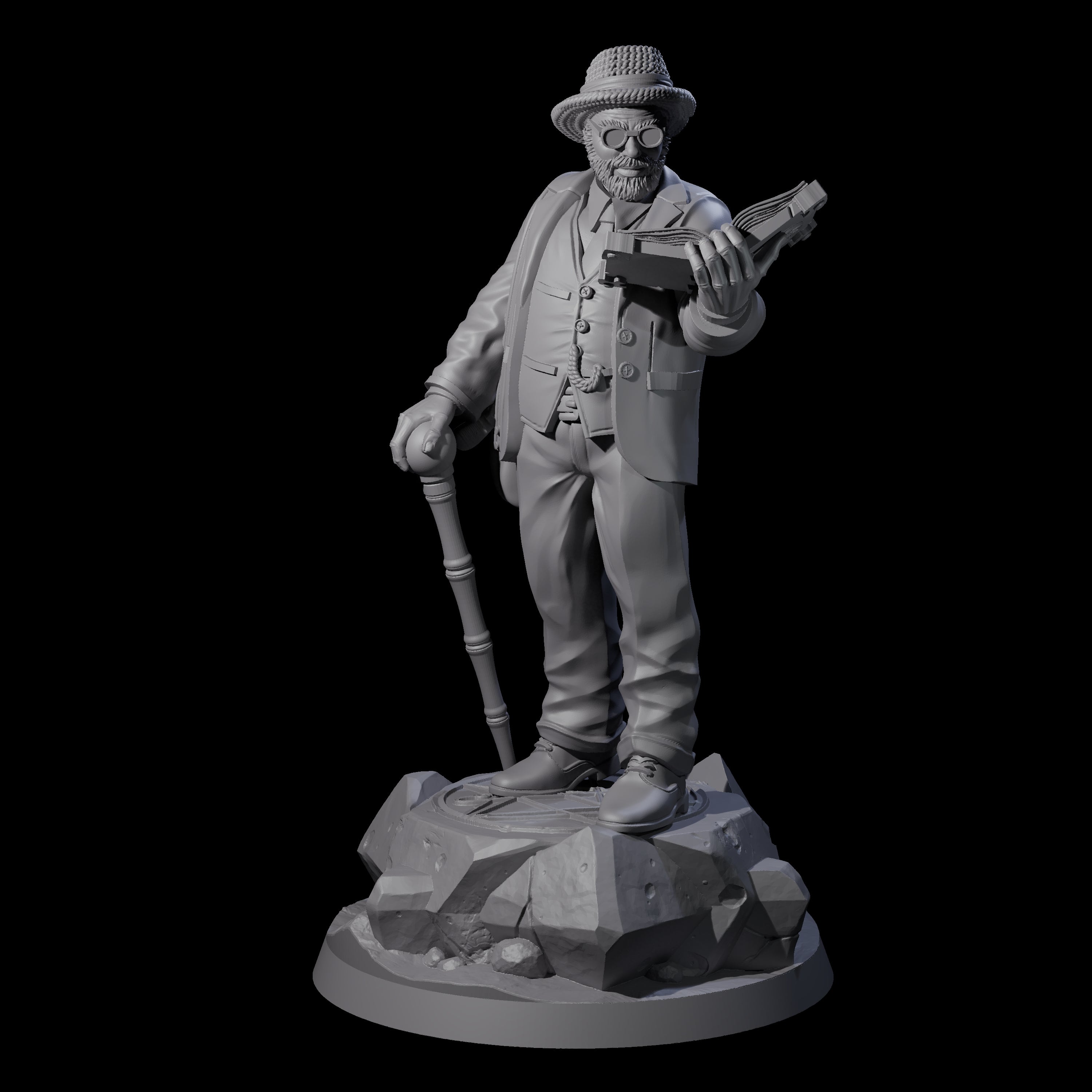 No Expense Spared Human Scholar Miniature for Dungeons and Dragons, Pathfinder or other TTRPGs