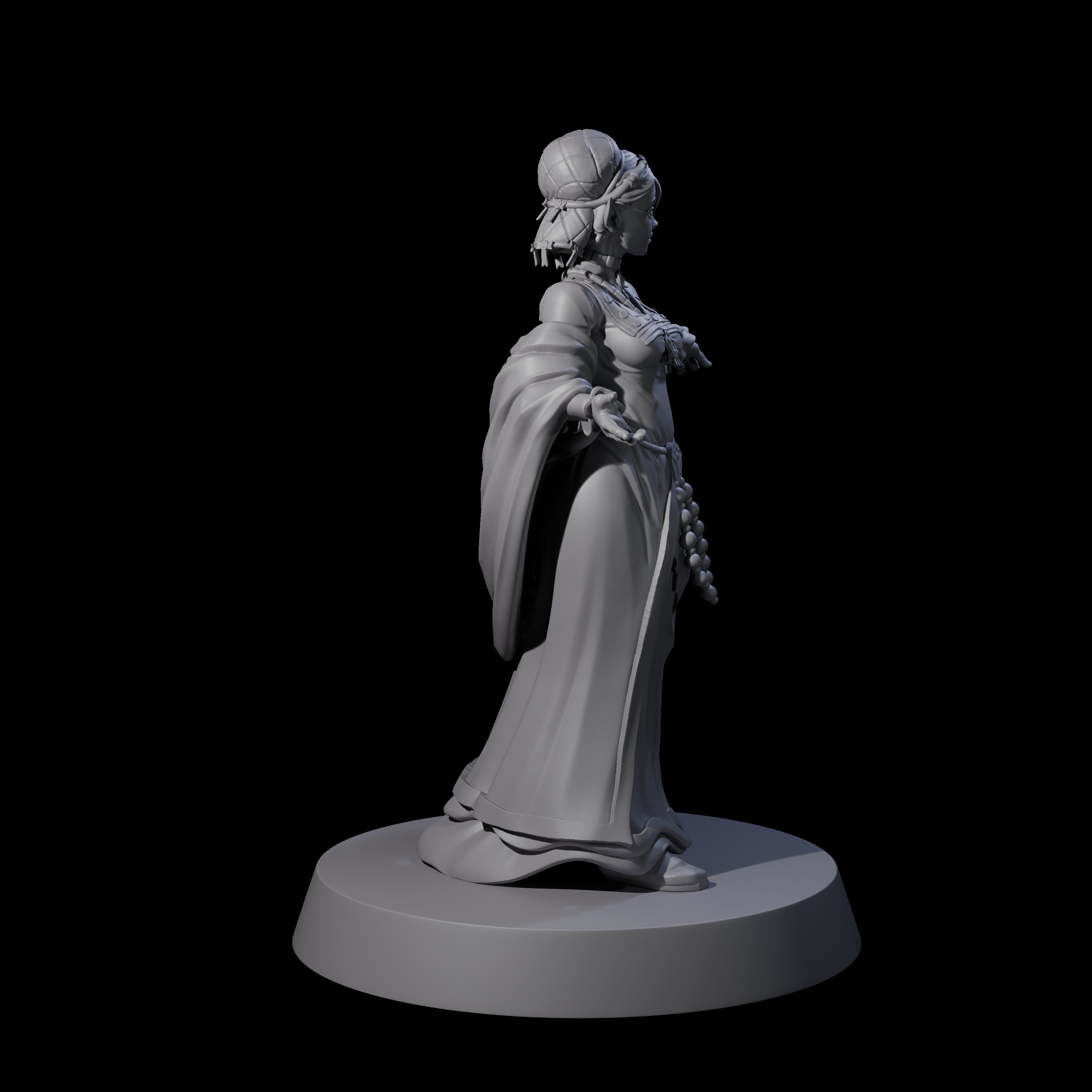 Noble Elf Maiden Miniature for Dungeons and Dragons, Pathfinder or other TTRPGs