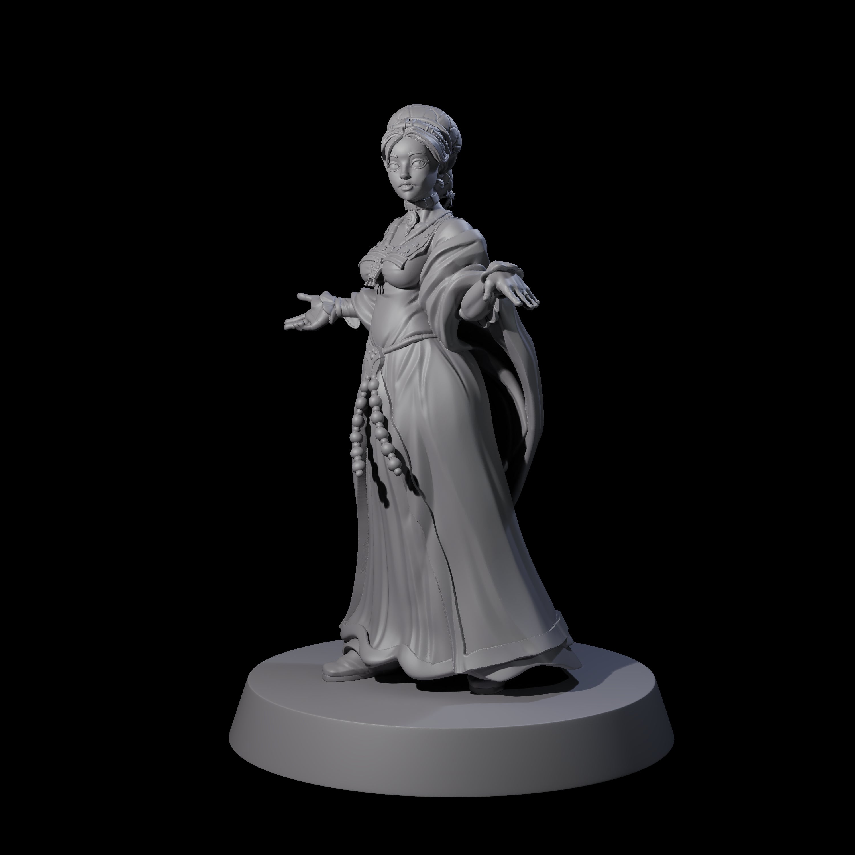 Noble Elf Maiden Miniature for Dungeons and Dragons, Pathfinder or other TTRPGs
