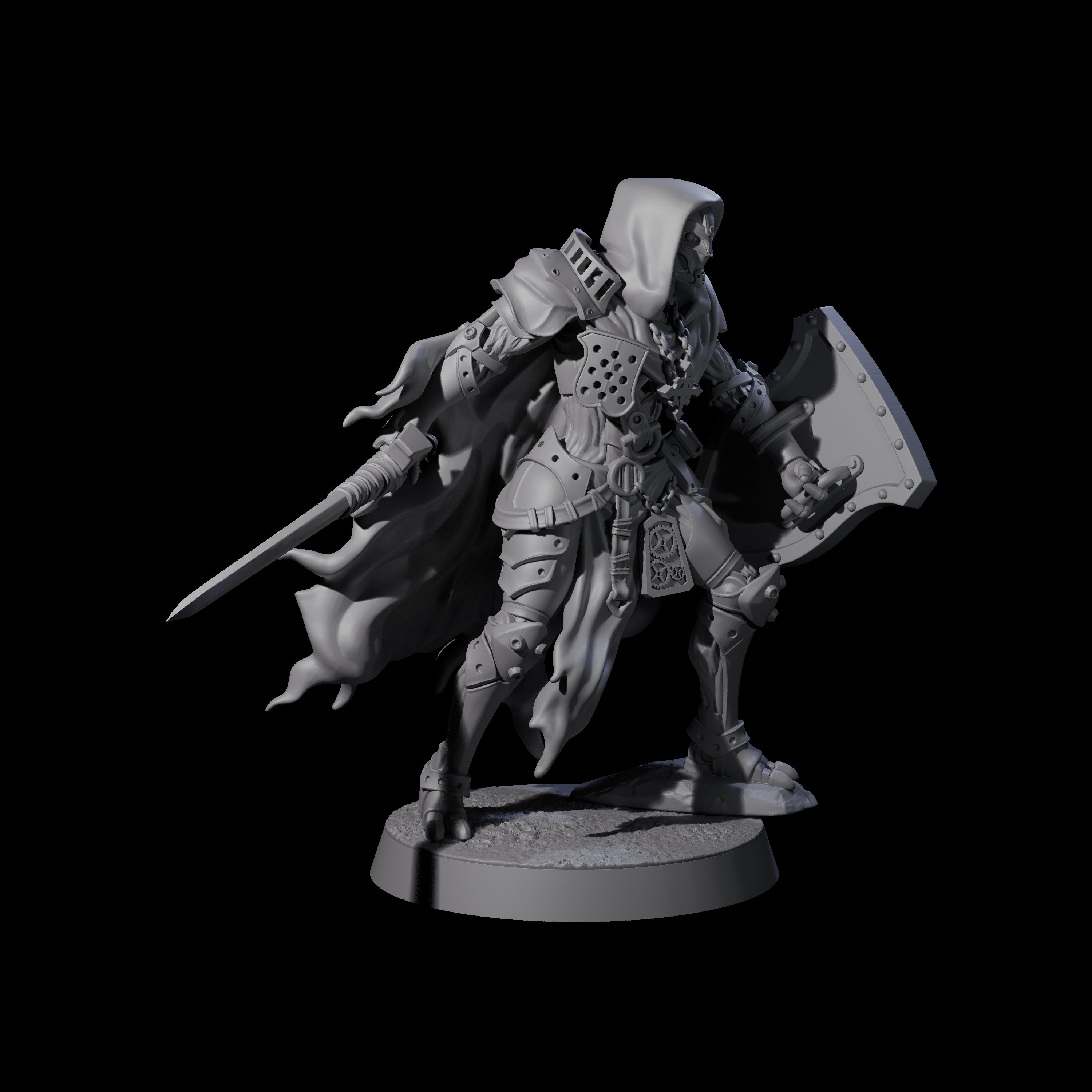 Noble Warforged Templar A Miniature for Dungeons and Dragons, Pathfinder or other TTRPGs