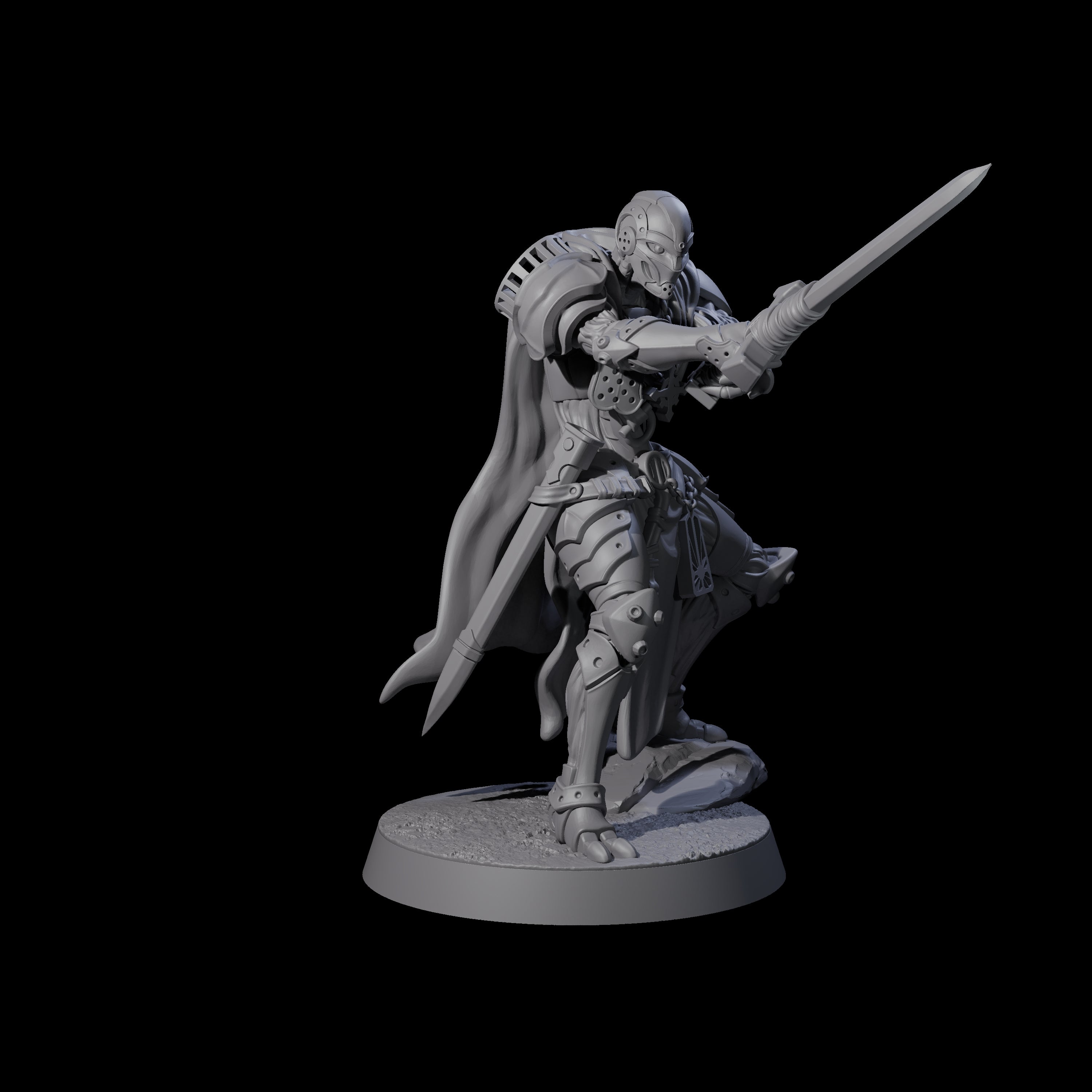Noble Warforged Templar C Miniature for Dungeons and Dragons, Pathfinder or other TTRPGs