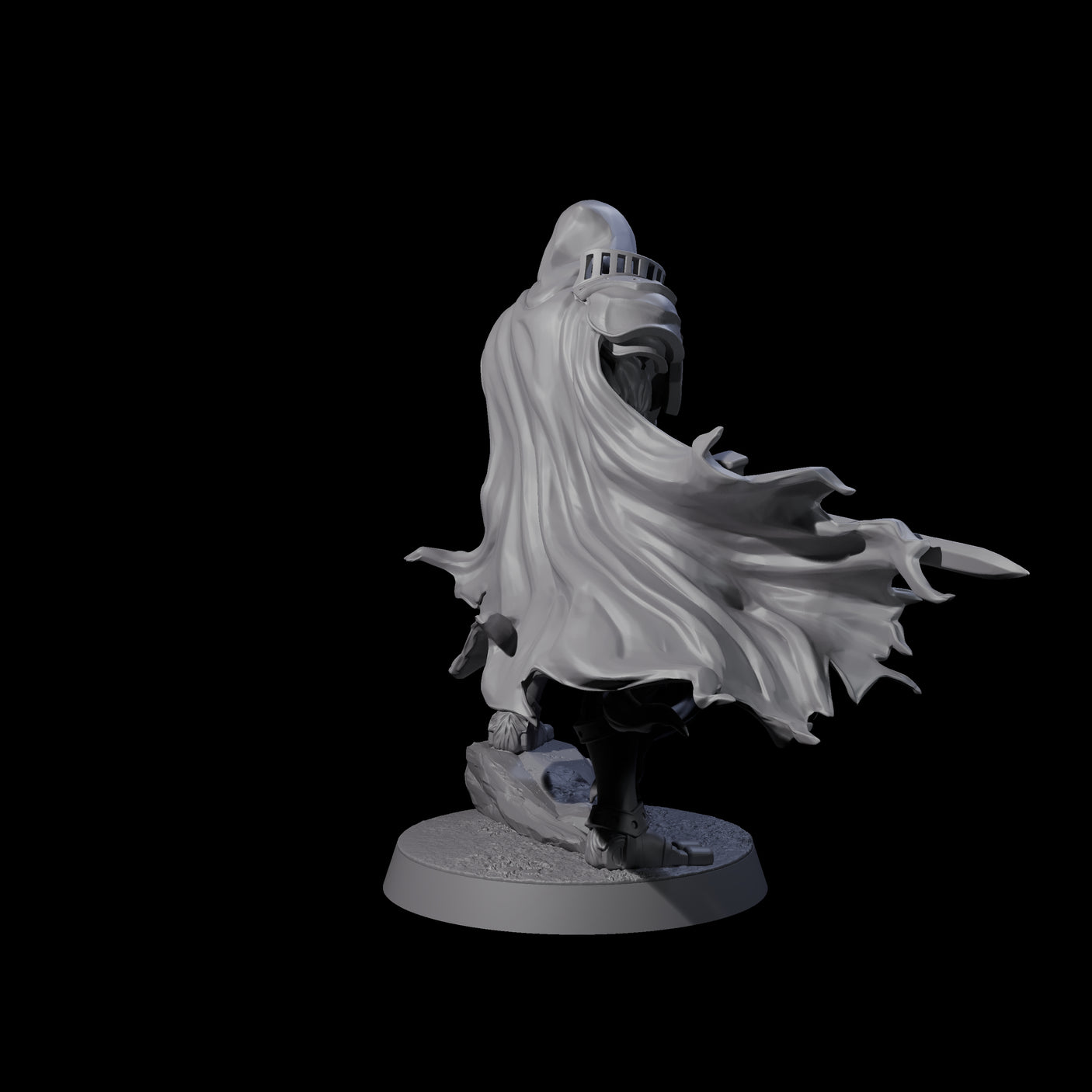 Noble Warforged Templar D Miniature for Dungeons and Dragons, Pathfinder or other TTRPGs