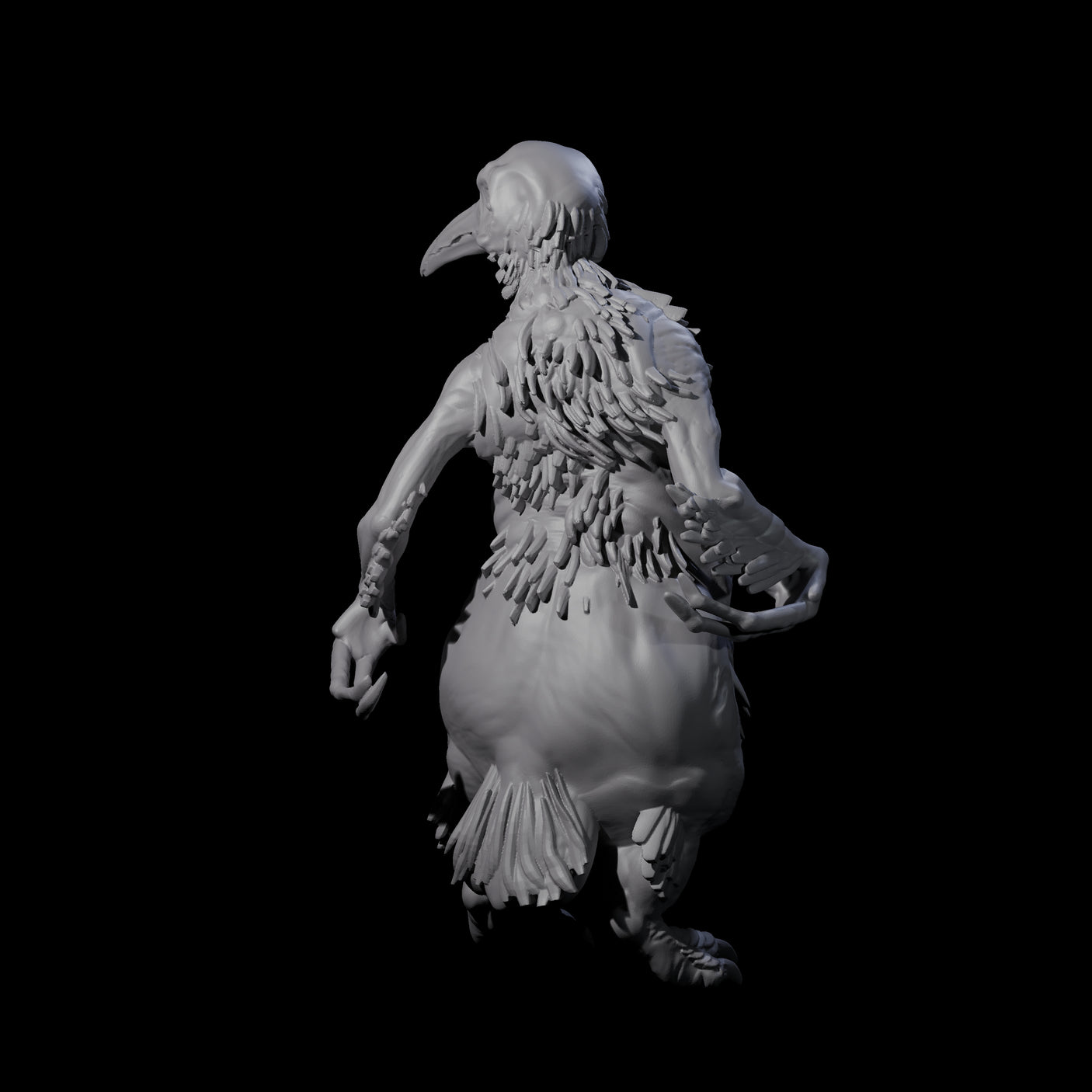 Not So Cute Pinguin Abberant B Miniature for Dungeons and Dragons, Pathfinder or other TTRPGs
