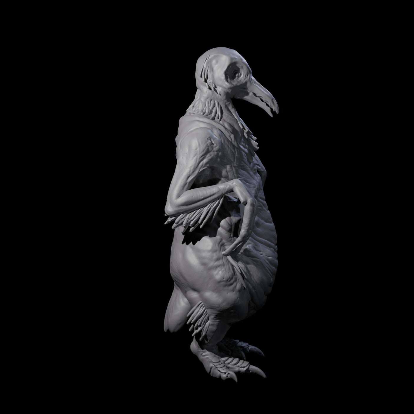 Not So Cute Pinguin Abberant C Miniature for Dungeons and Dragons, Pathfinder or other TTRPGs