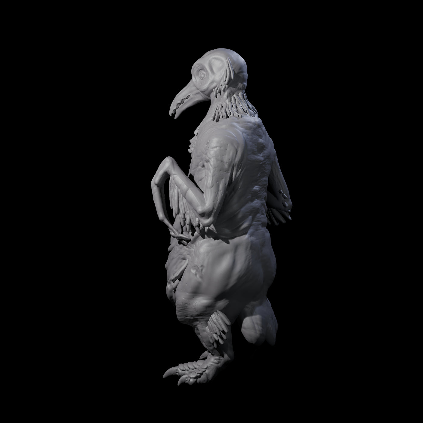 Not So Cute Pinguin Abberant C Miniature for Dungeons and Dragons, Pathfinder or other TTRPGs