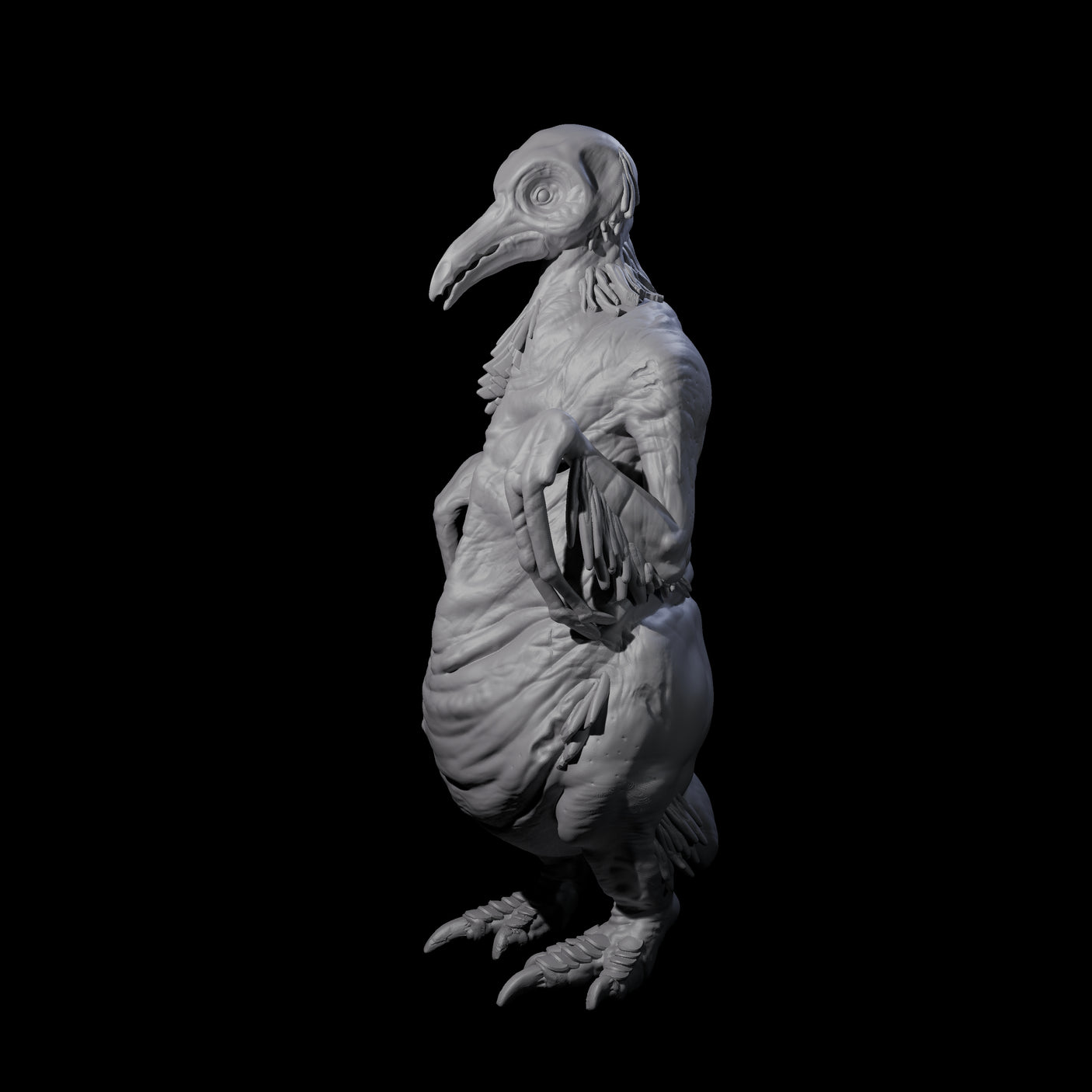 Not So Cute Pinguin Abberant C Miniature for Dungeons and Dragons, Pathfinder or other TTRPGs