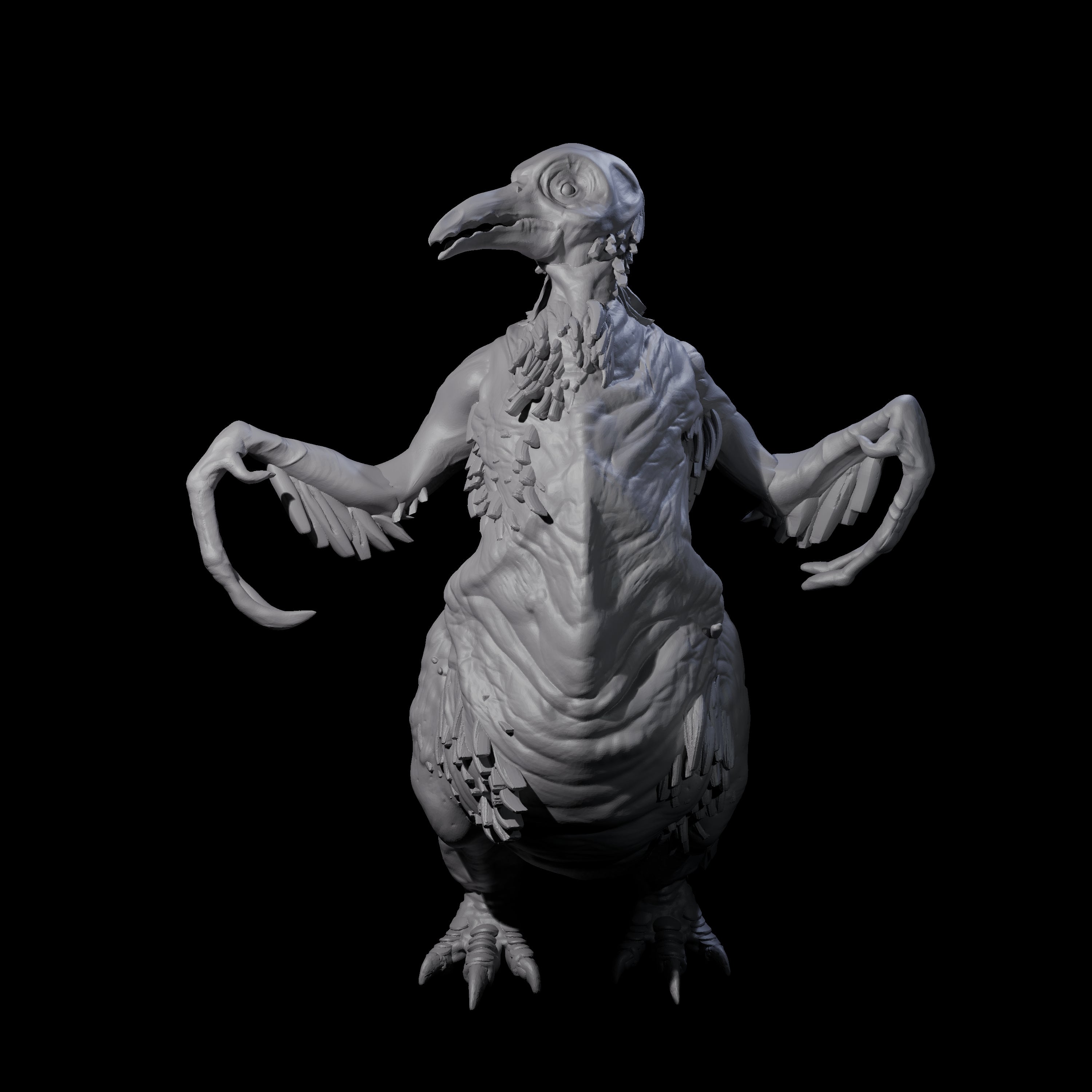 Not So Cute Pinguin Abberant D Miniature for Dungeons and Dragons, Pathfinder or other TTRPGs