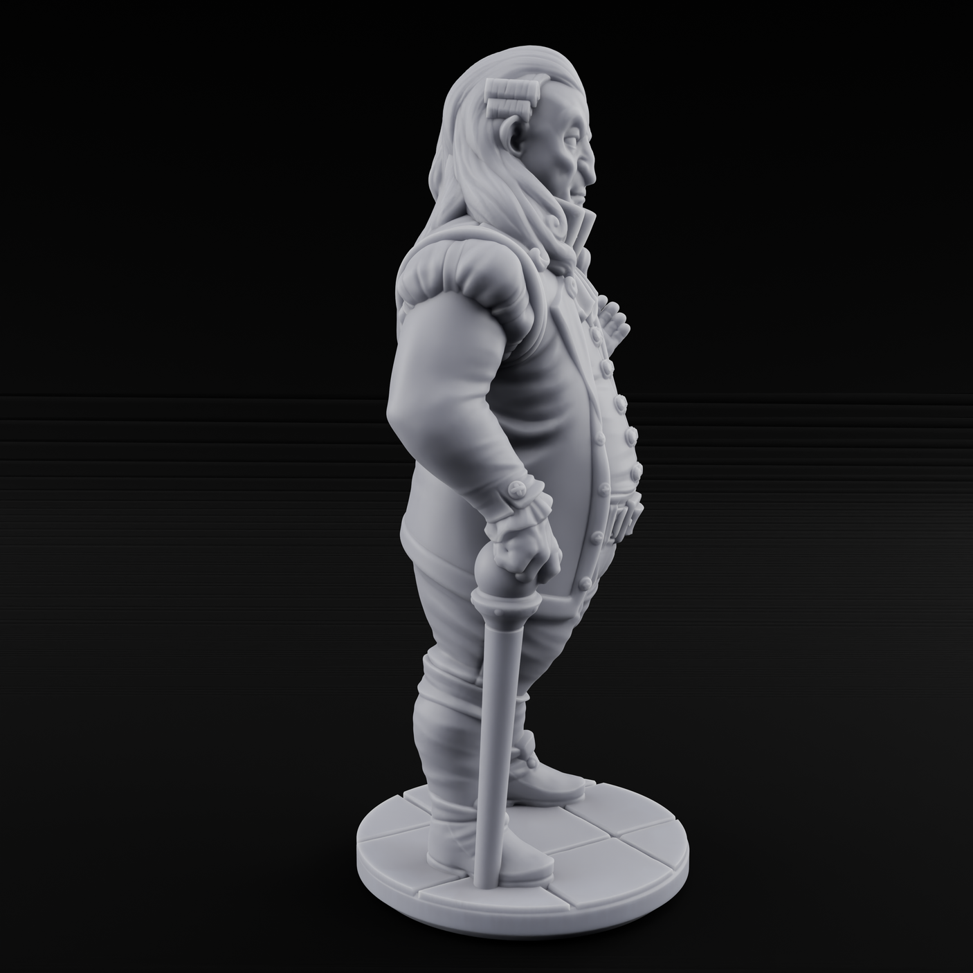 Now Look Here Human Noble Miniature for Dungeons and Dragons, Pathfinder or other TTRPGs