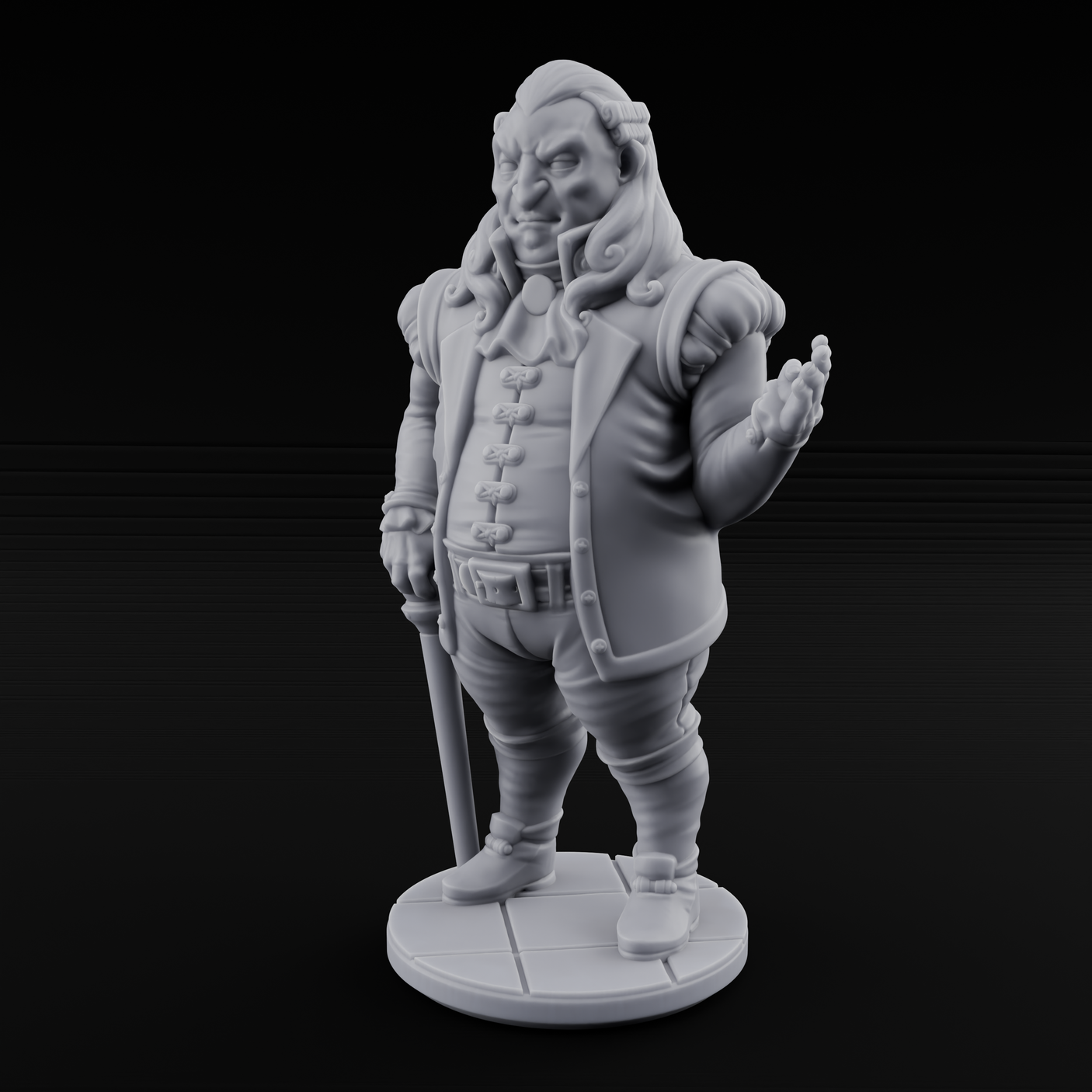 Now Look Here Human Noble Miniature for Dungeons and Dragons, Pathfinder or other TTRPGs