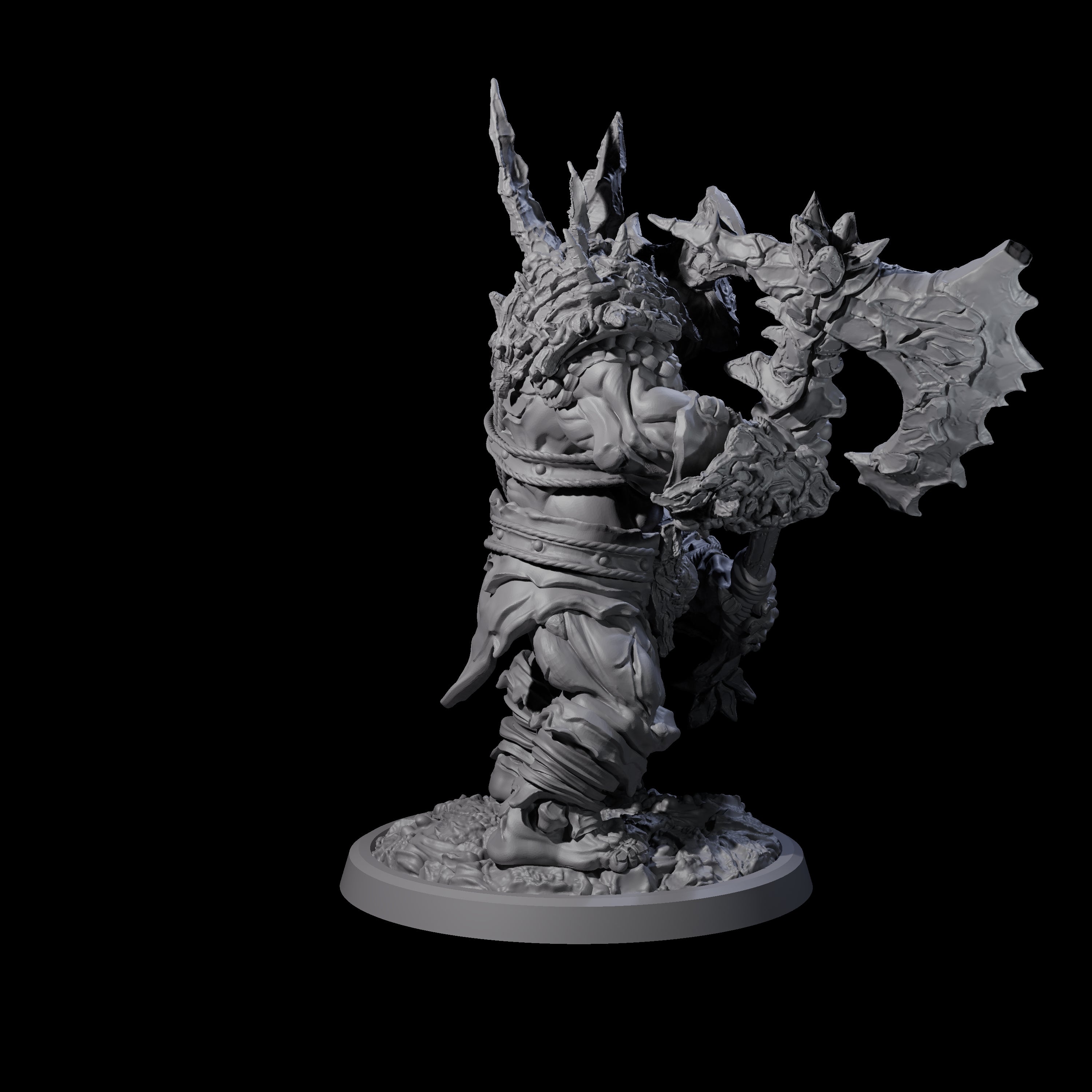 Oceanbound Ogre A Miniature for Dungeons and Dragons, Pathfinder or other TTRPGs