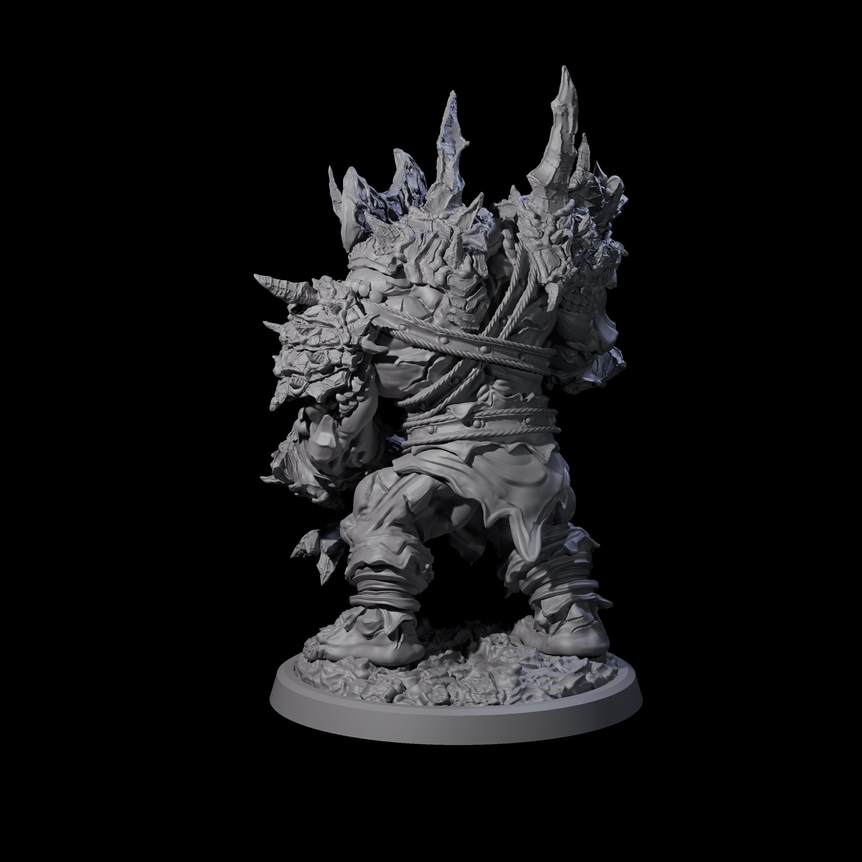 Oceanbound Ogre A Miniature for Dungeons and Dragons, Pathfinder or other TTRPGs