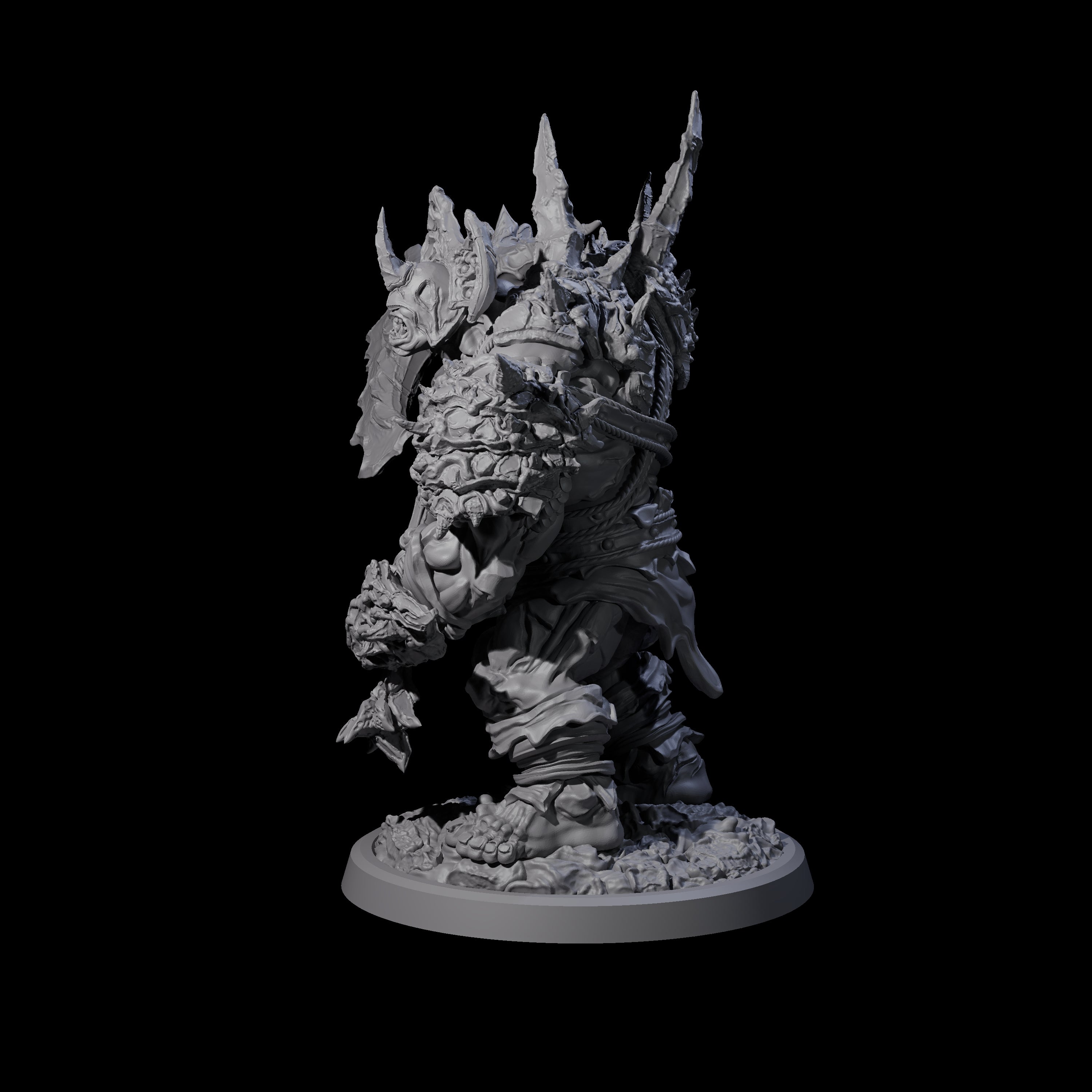 Oceanbound Ogre A Miniature for Dungeons and Dragons, Pathfinder or other TTRPGs