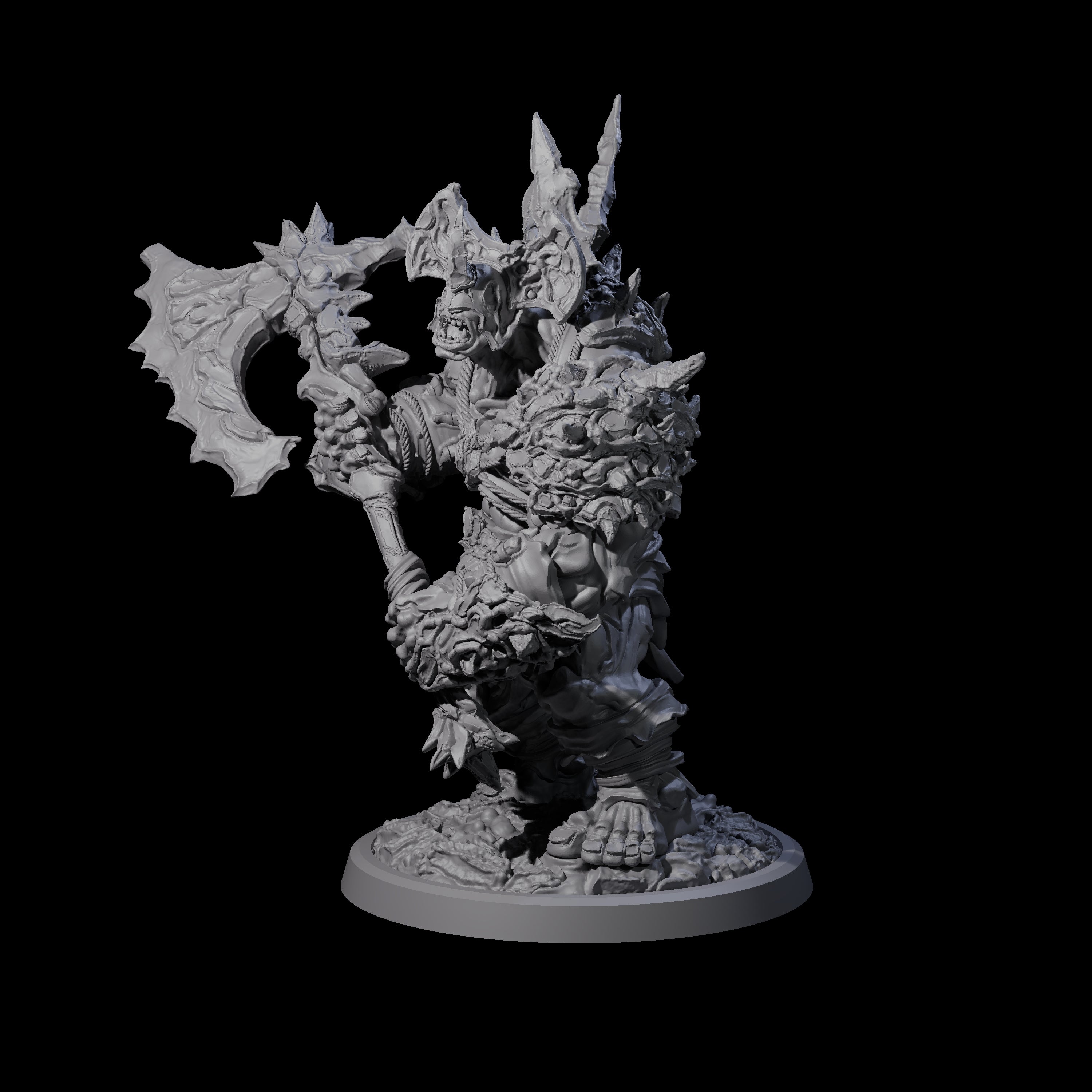 Oceanbound Ogre A Miniature for Dungeons and Dragons, Pathfinder or other TTRPGs