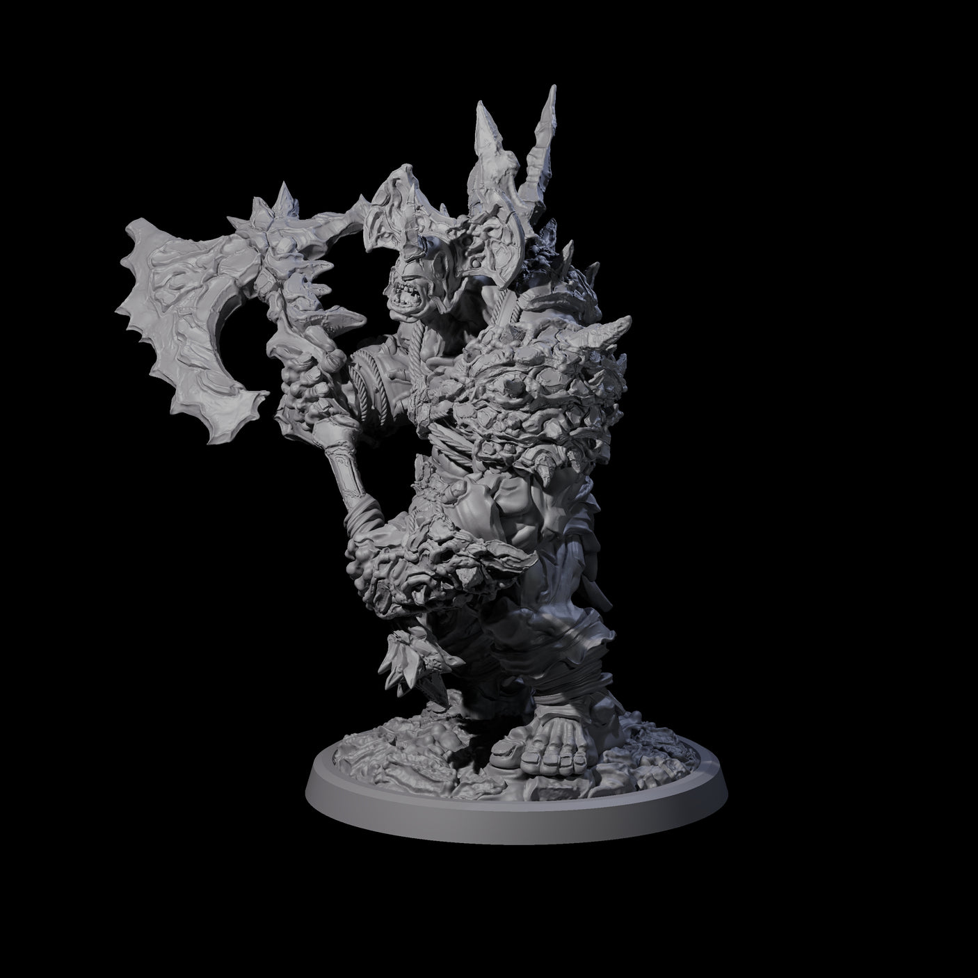 Oceanbound Ogre A Miniature for Dungeons and Dragons, Pathfinder or other TTRPGs