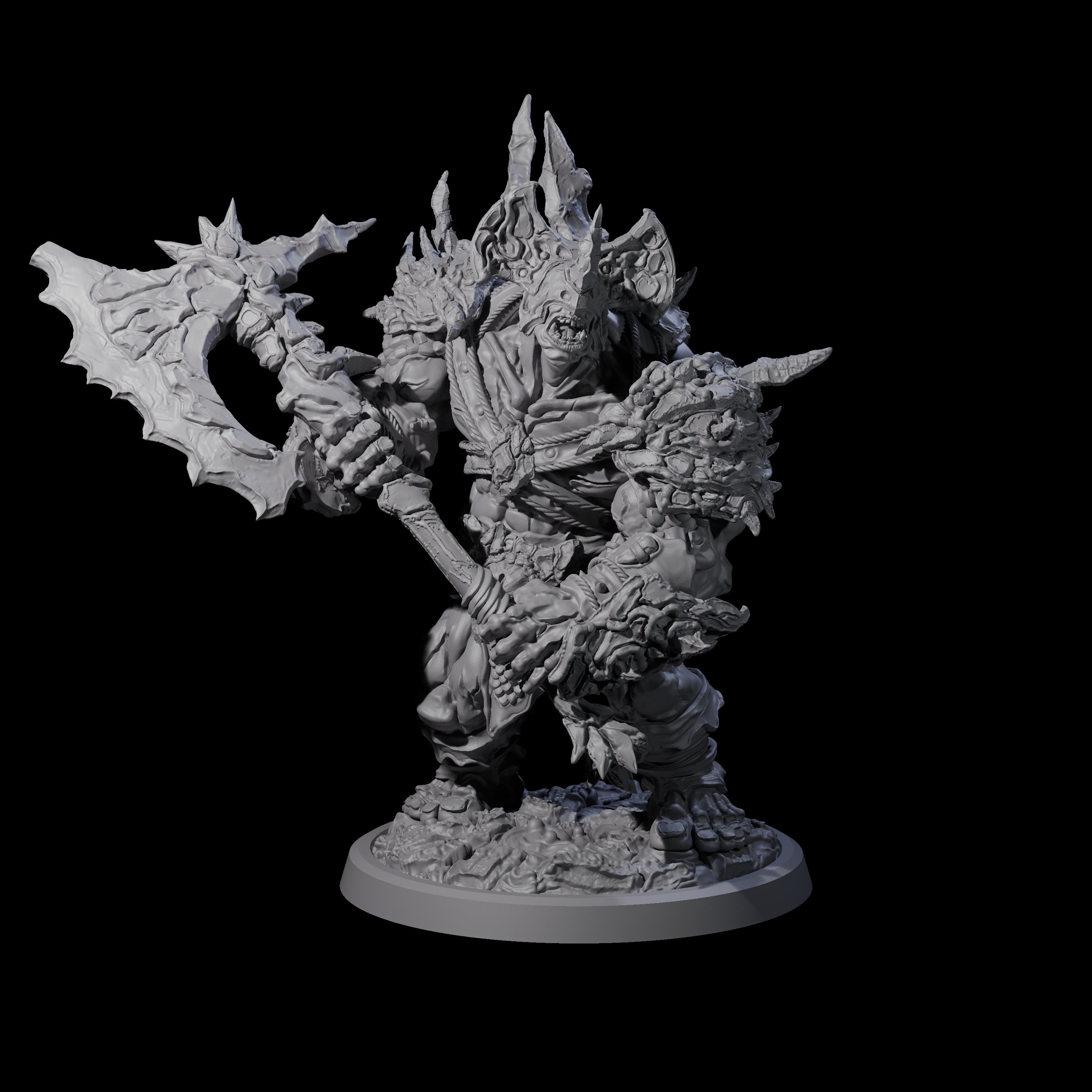 Oceanbound Ogre A Miniature for Dungeons and Dragons, Pathfinder or other TTRPGs