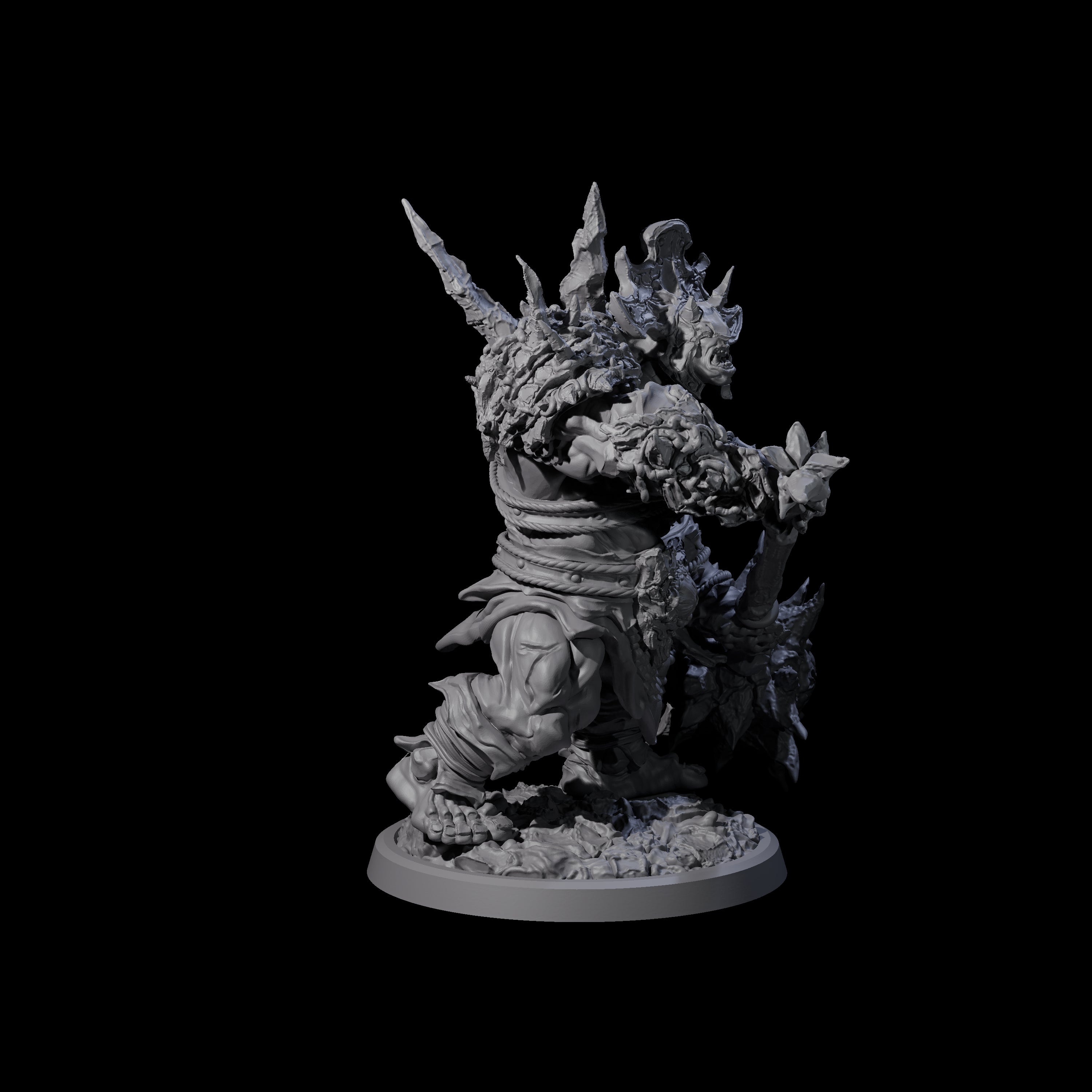 Oceanbound Ogre B Miniature for Dungeons and Dragons, Pathfinder or other TTRPGs