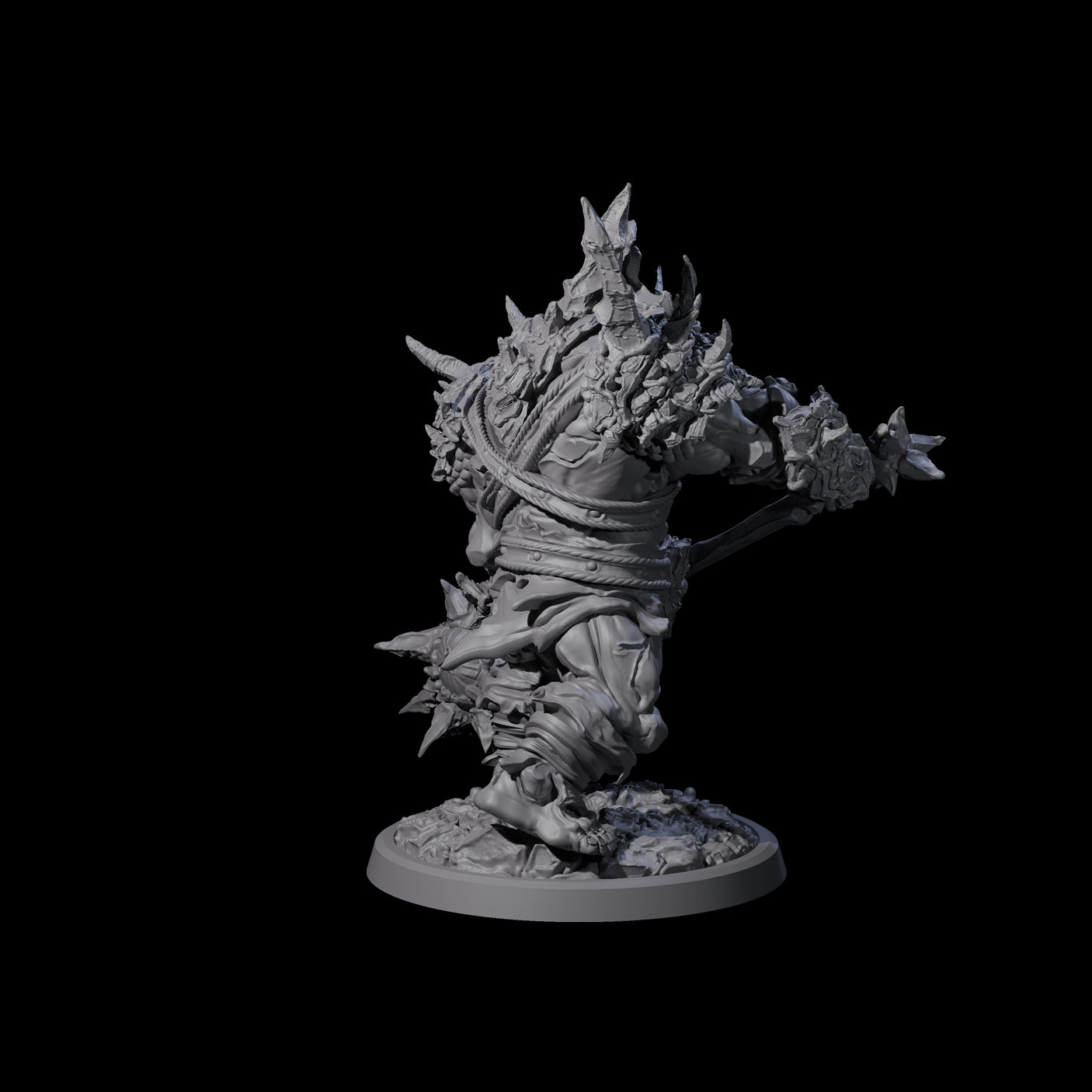 Oceanbound Ogre B Miniature for Dungeons and Dragons, Pathfinder or other TTRPGs