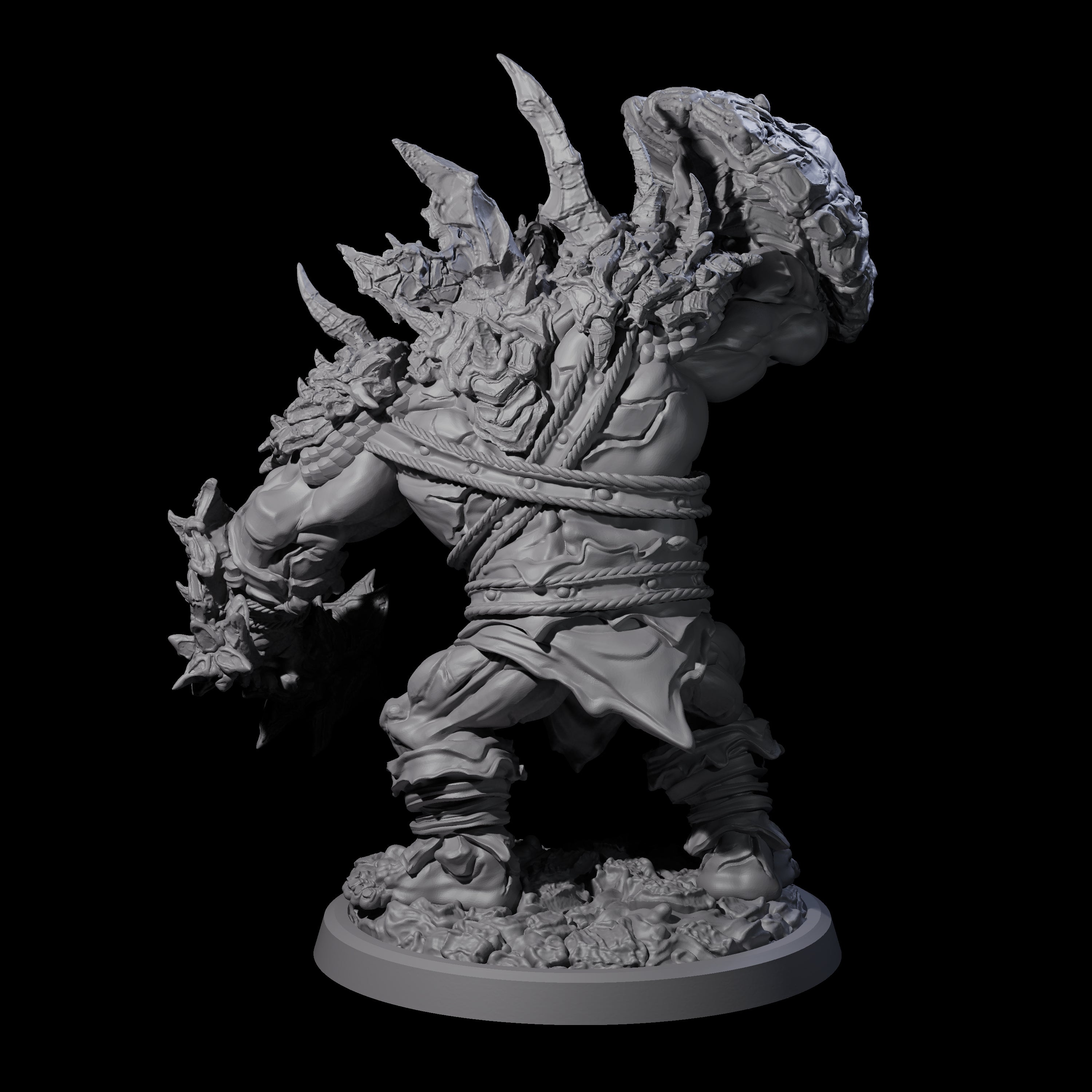 Oceanbound Ogre C Miniature for Dungeons and Dragons, Pathfinder or other TTRPGs