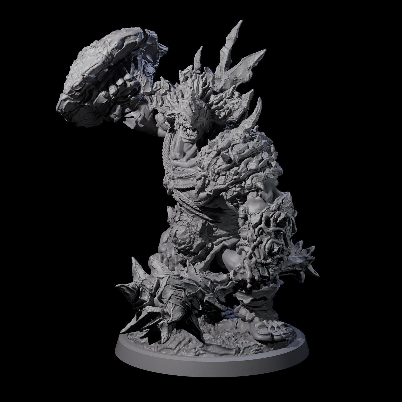 Oceanbound Ogre C Miniature for Dungeons and Dragons, Pathfinder or other TTRPGs