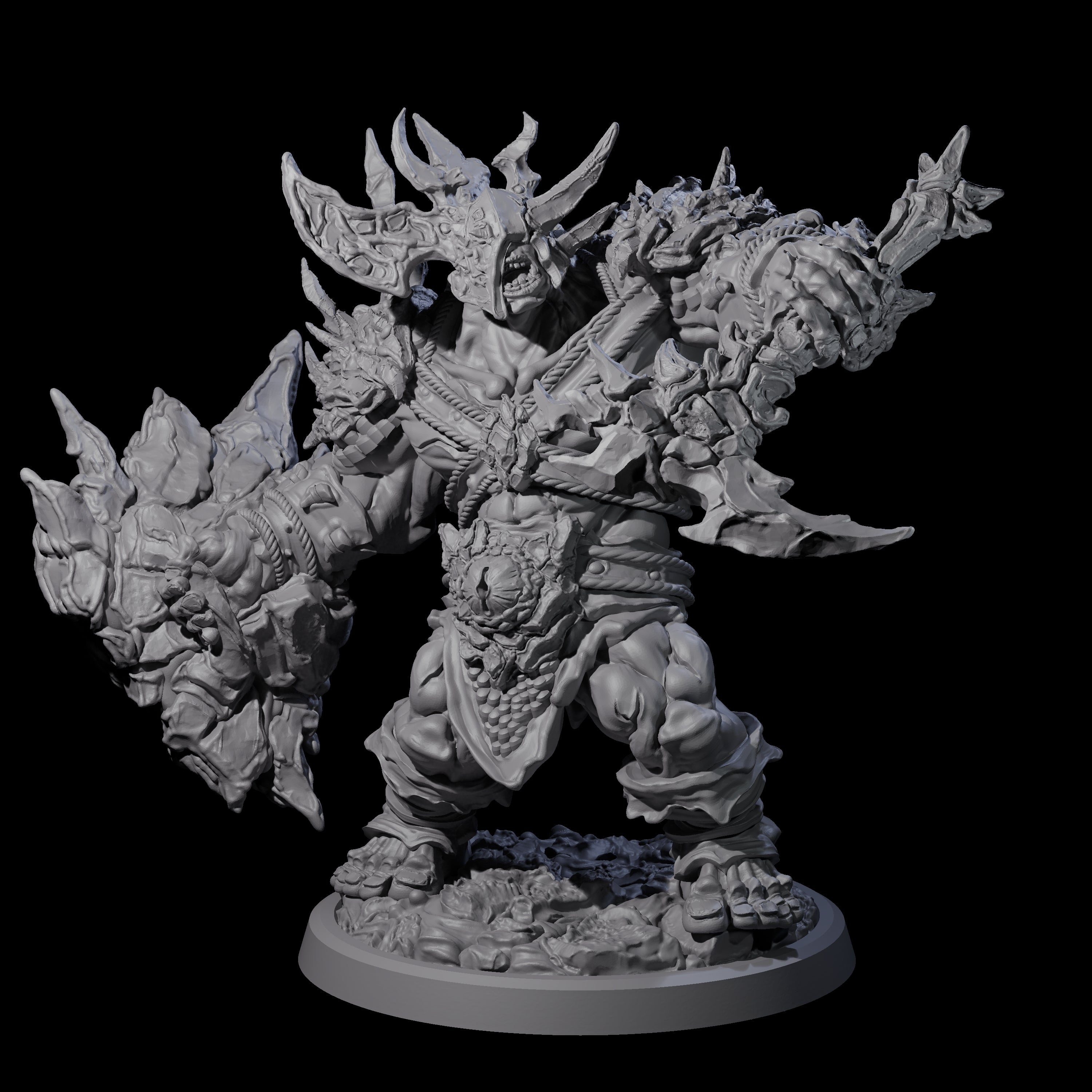 Oceanbound Ogre D Miniature for Dungeons and Dragons, Pathfinder or other TTRPGs