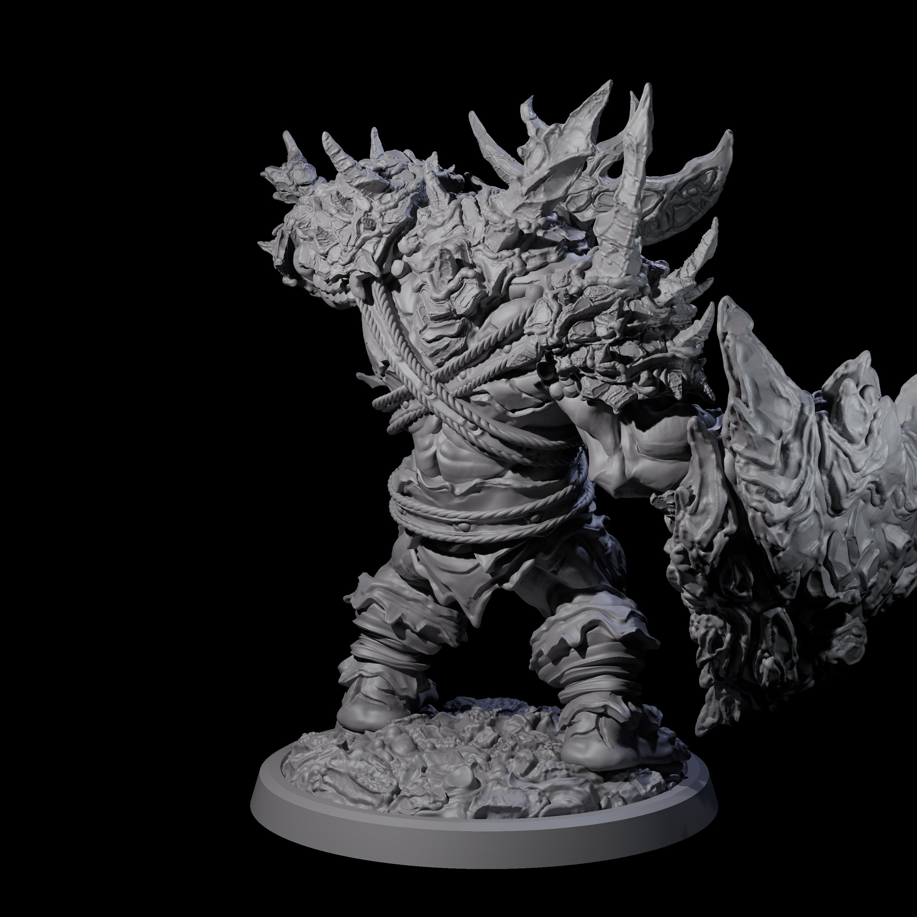 Oceanbound Ogre D Miniature for Dungeons and Dragons, Pathfinder or other TTRPGs