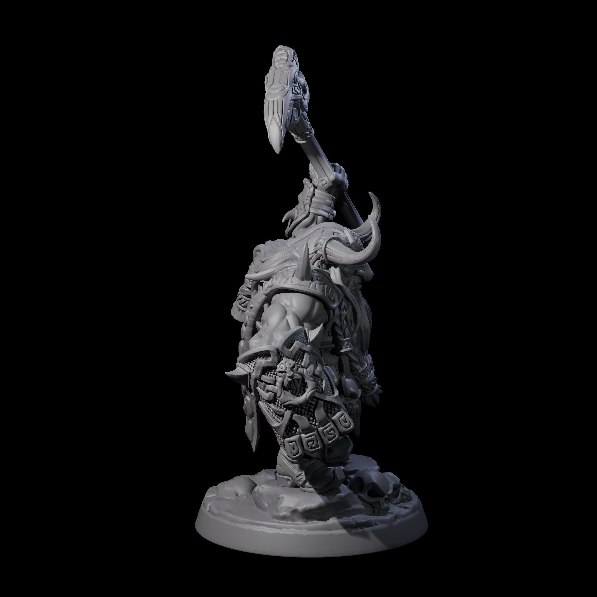 Old Battlefist Dwarf Leader Miniature for Dungeons and Dragons, Pathfinder or other TTRPGs