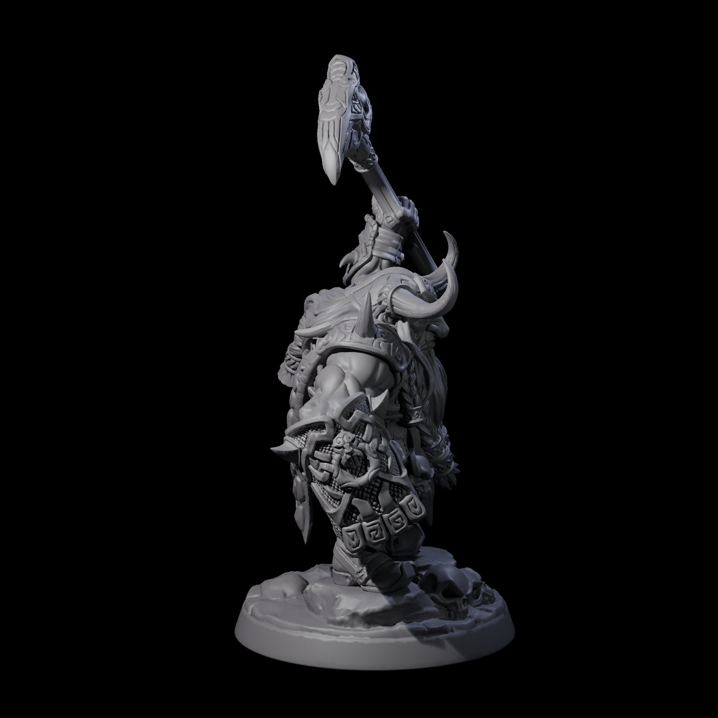 Old Battlefist Dwarf Leader Miniature for Dungeons and Dragons, Pathfinder or other TTRPGs