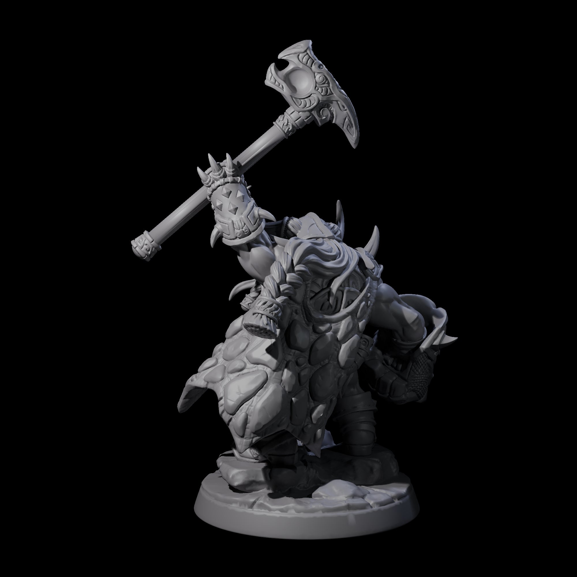 Old Battlefist Dwarf Leader Miniature for Dungeons and Dragons, Pathfinder or other TTRPGs