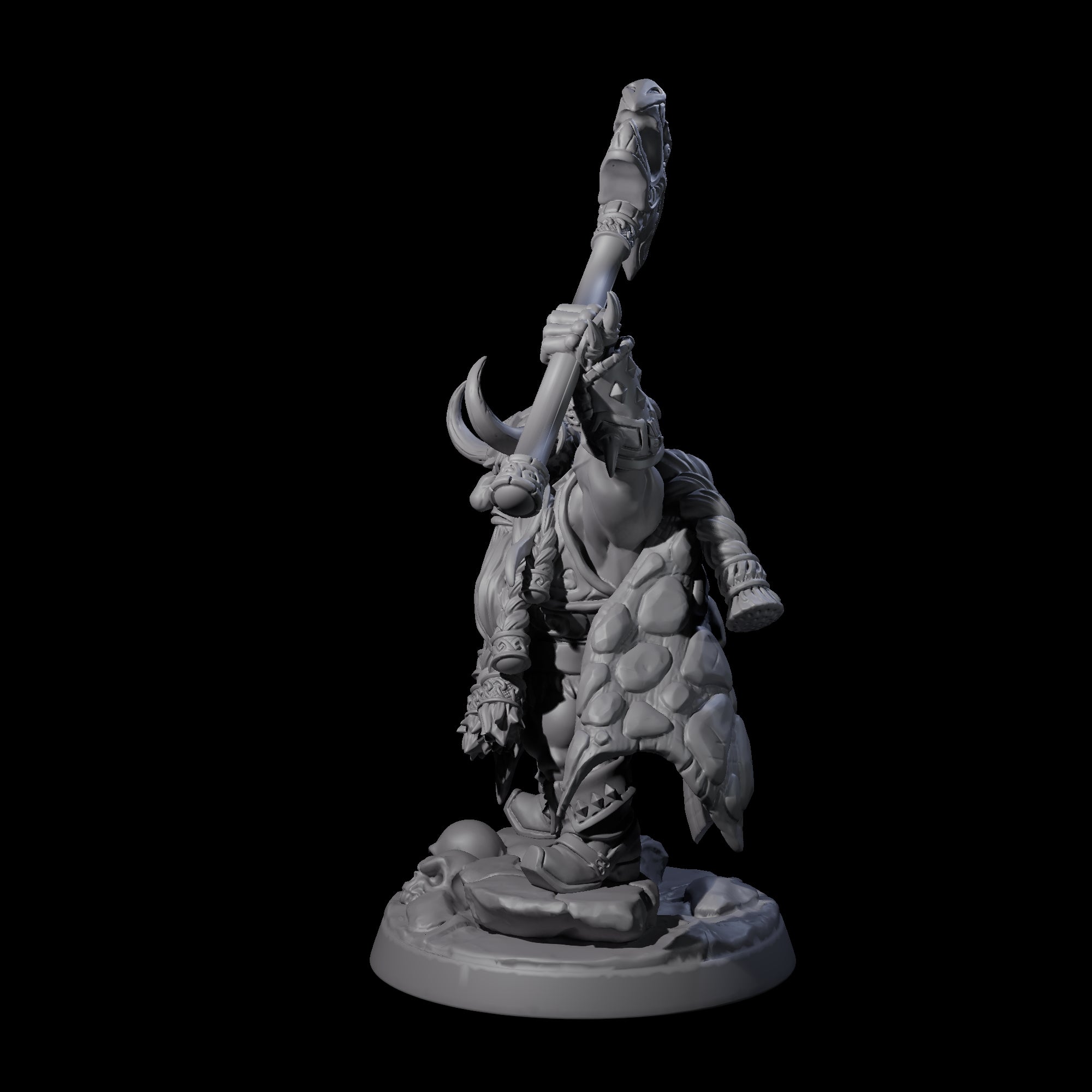 Old Battlefist Dwarf Leader Miniature for Dungeons and Dragons, Pathfinder or other TTRPGs