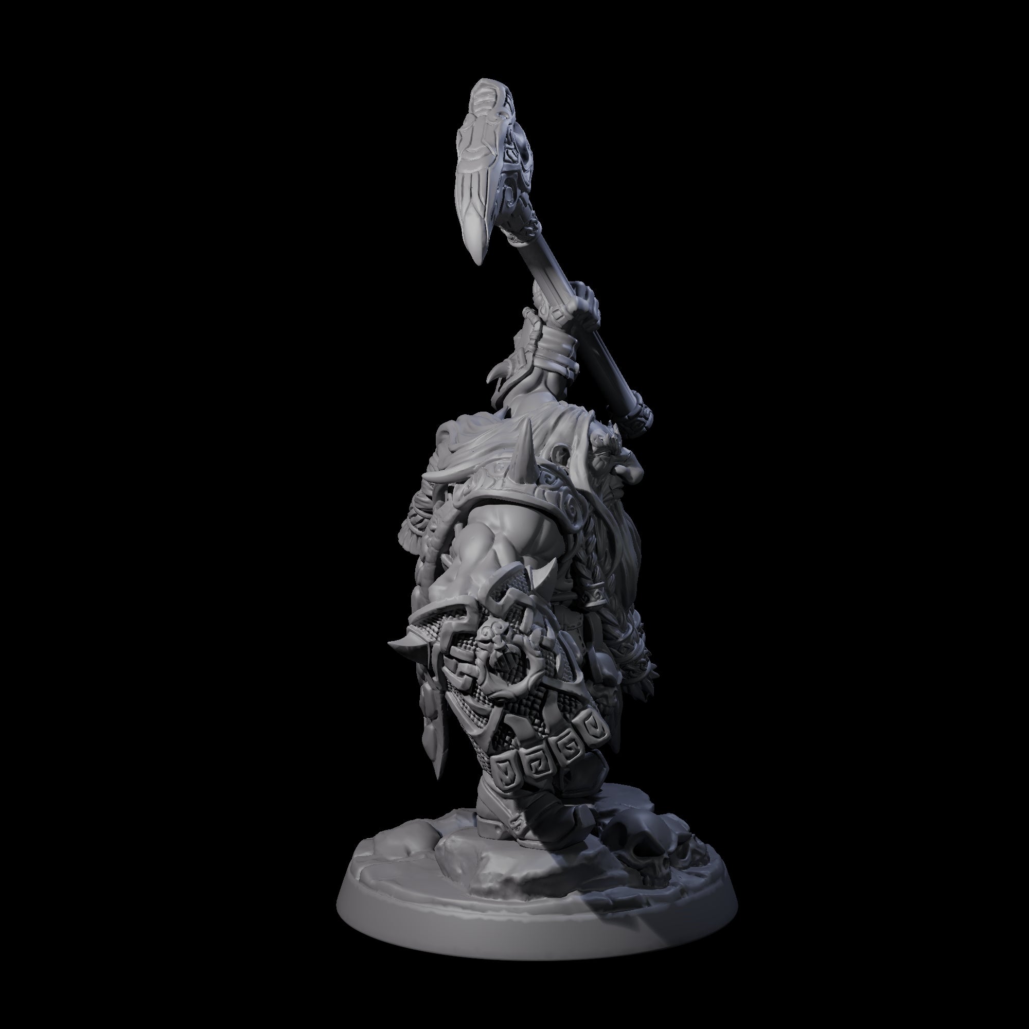 Old Battlefist Dwarf Leader Miniature for Dungeons and Dragons, Pathfinder or other TTRPGs