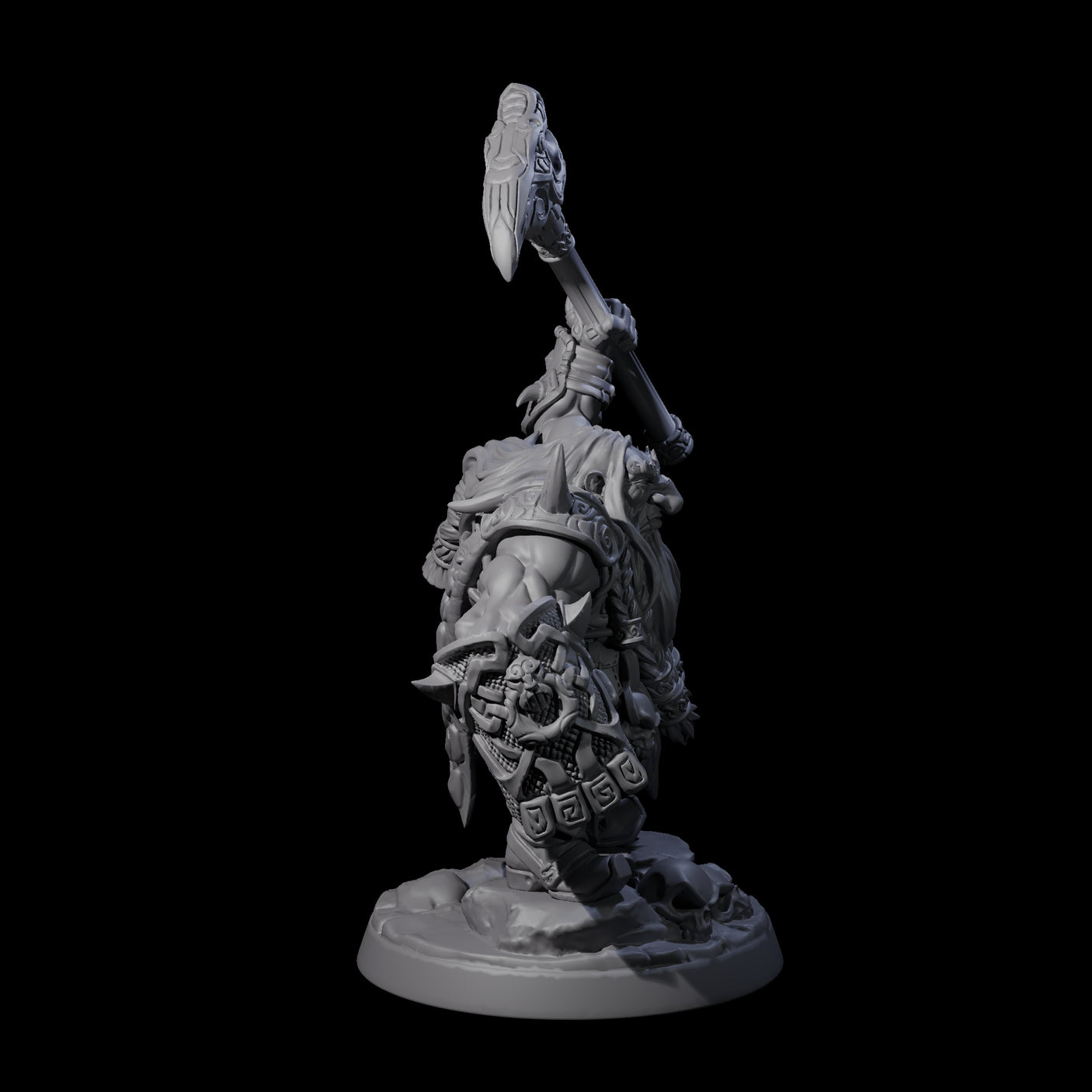 Old Battlefist Dwarf Leader Miniature for Dungeons and Dragons, Pathfinder or other TTRPGs