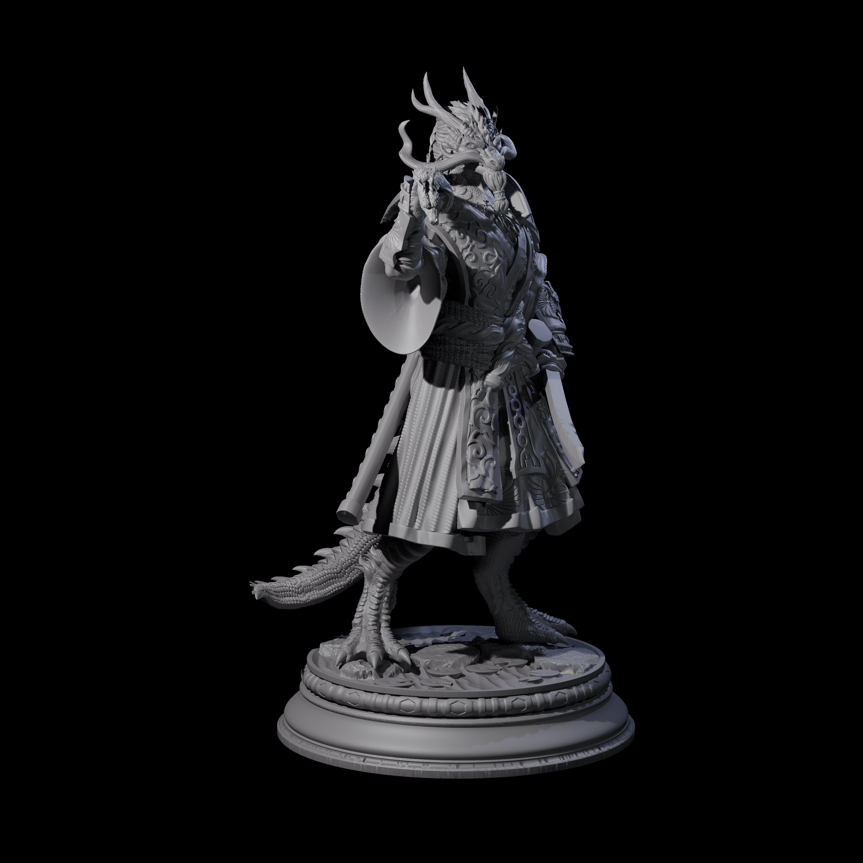 Old Master Monk Miniature for Dungeons and Dragons, Pathfinder or other TTRPGs