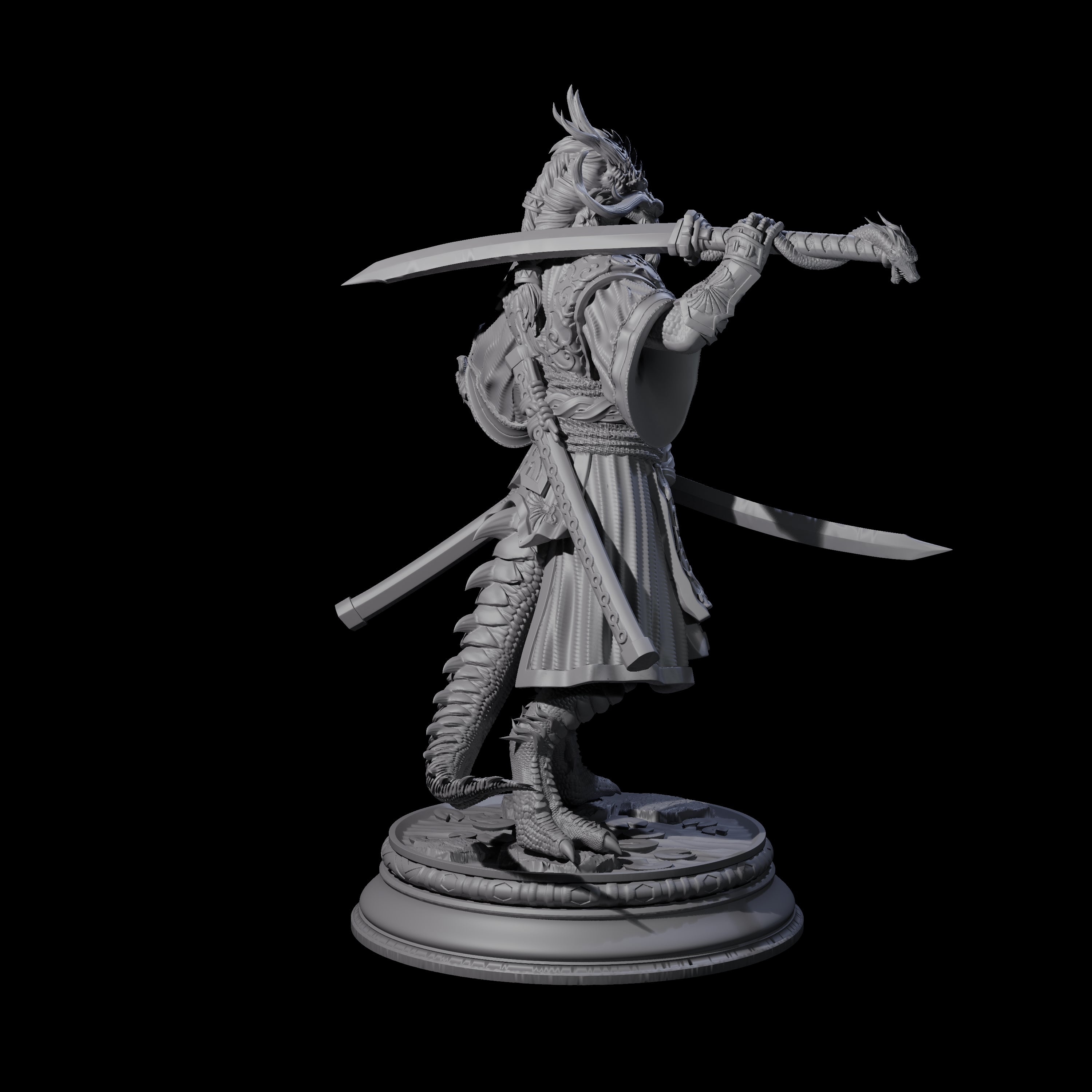 Old Master Monk Miniature for Dungeons and Dragons, Pathfinder or other TTRPGs