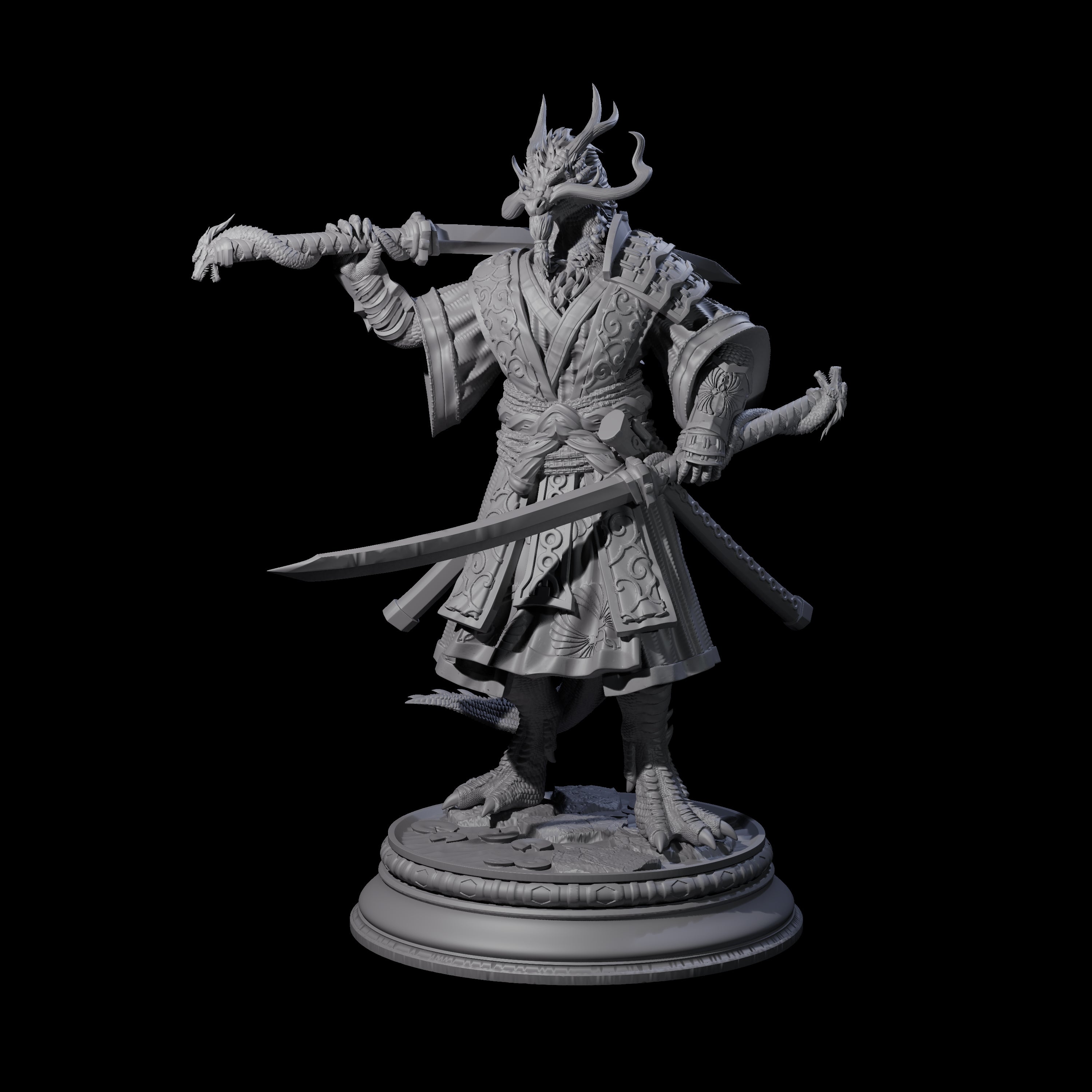 Old Master Monk Miniature for Dungeons and Dragons, Pathfinder or other TTRPGs