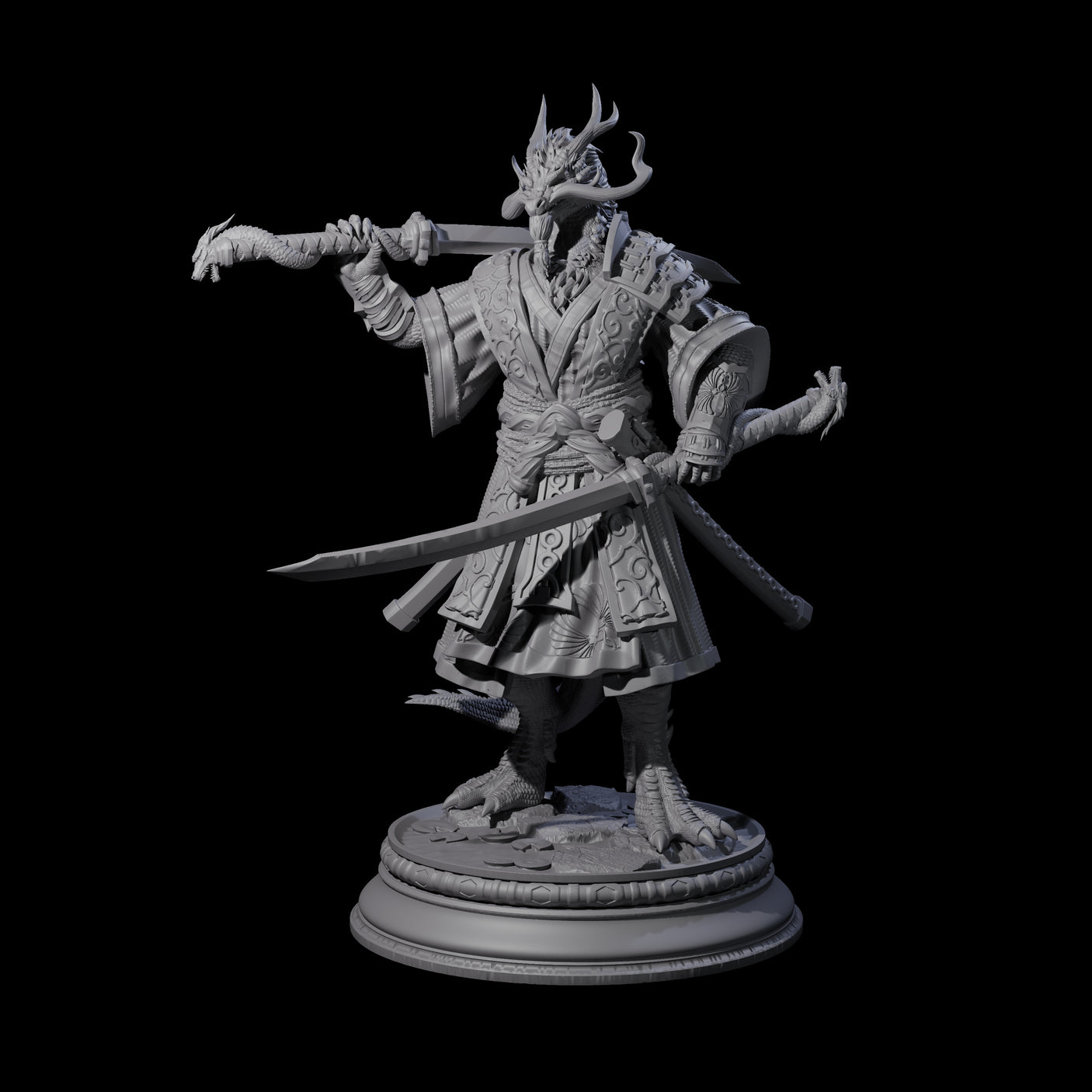 Old Master Monk Miniature for Dungeons and Dragons, Pathfinder or other TTRPGs