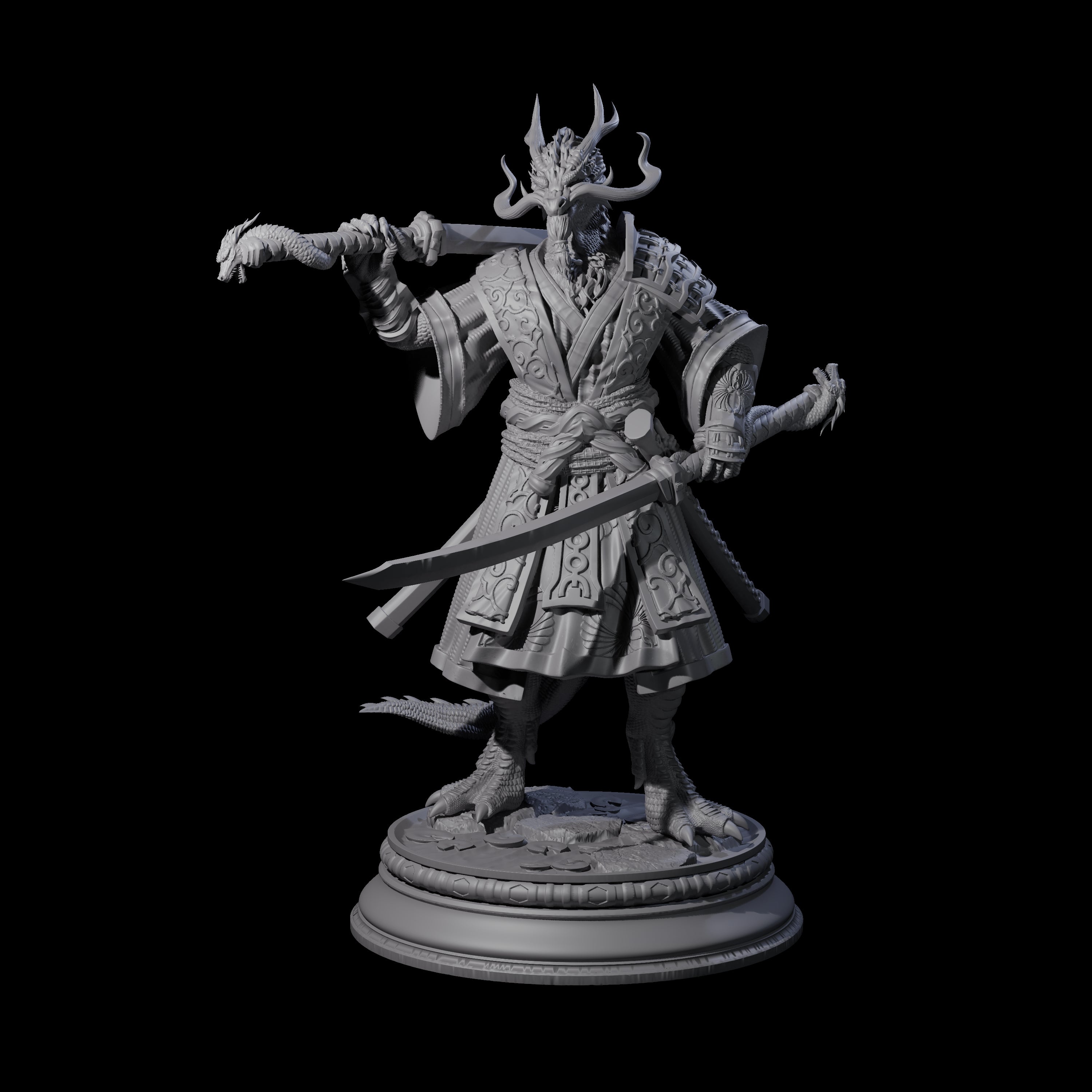 Old Master Monk Miniature for Dungeons and Dragons, Pathfinder or other TTRPGs
