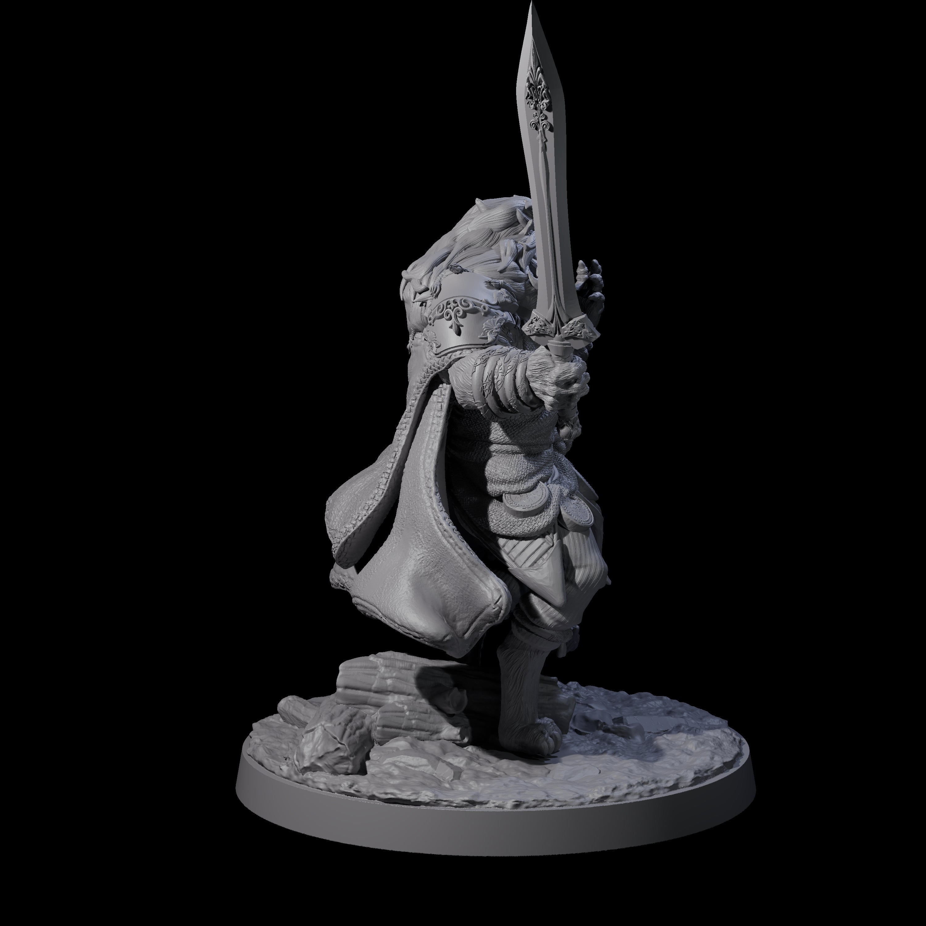 Omari - Roaring Rakshasa Miniature for Dungeons and Dragons, Pathfinder or other TTRPGs