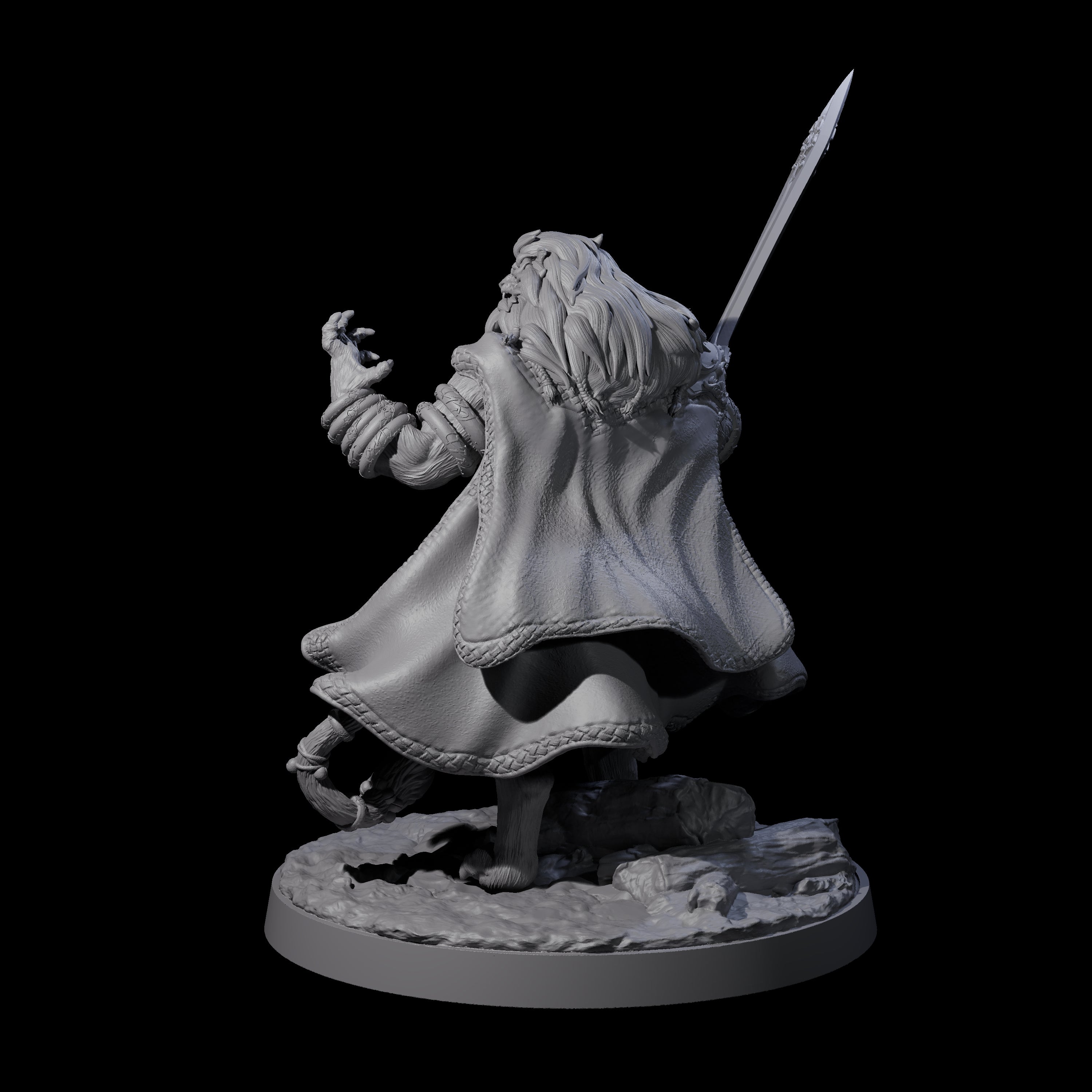 Omari - Roaring Rakshasa Miniature for Dungeons and Dragons, Pathfinder or other TTRPGs