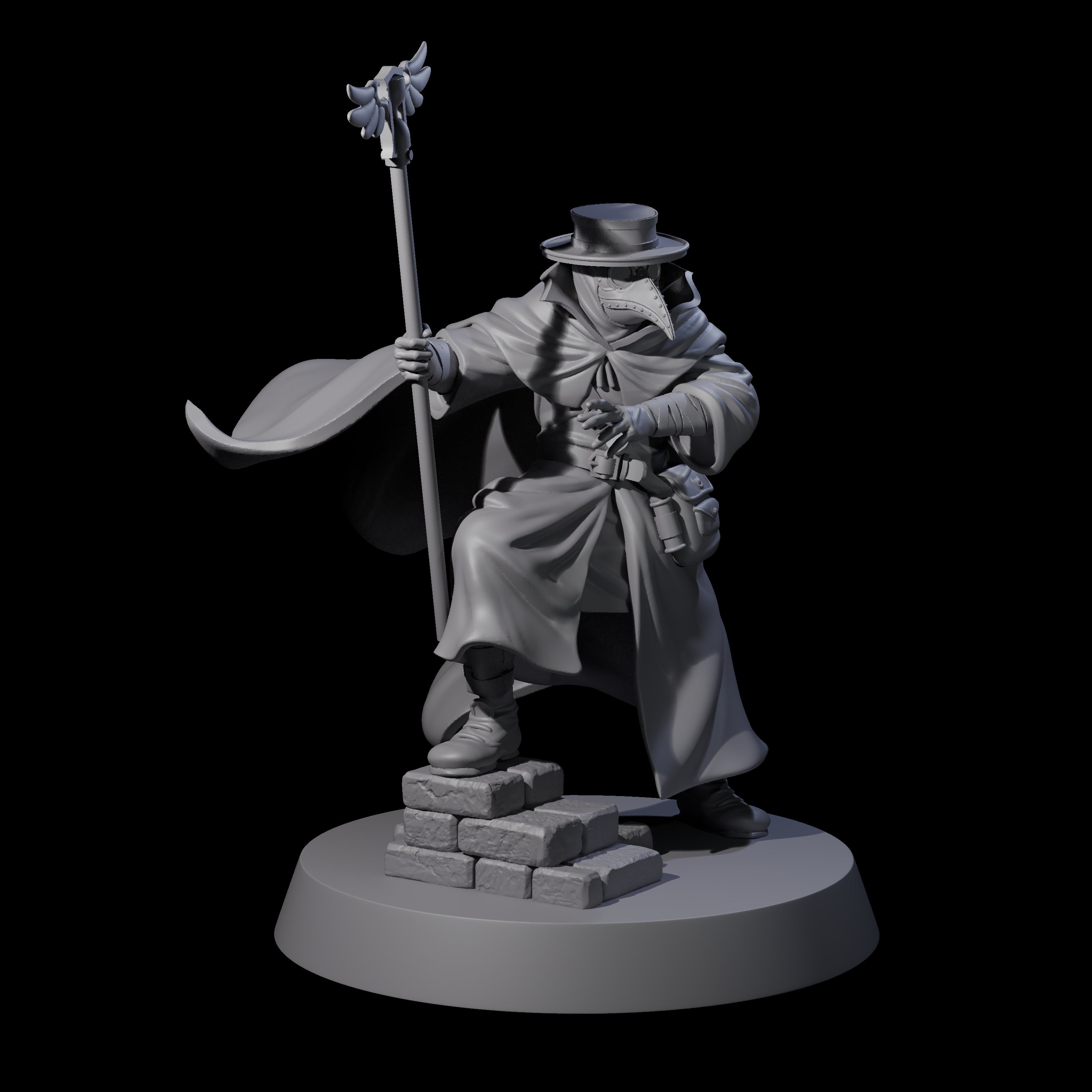 On Call Plague Doctor Miniature for Dungeons and Dragons, Pathfinder or other TTRPGs